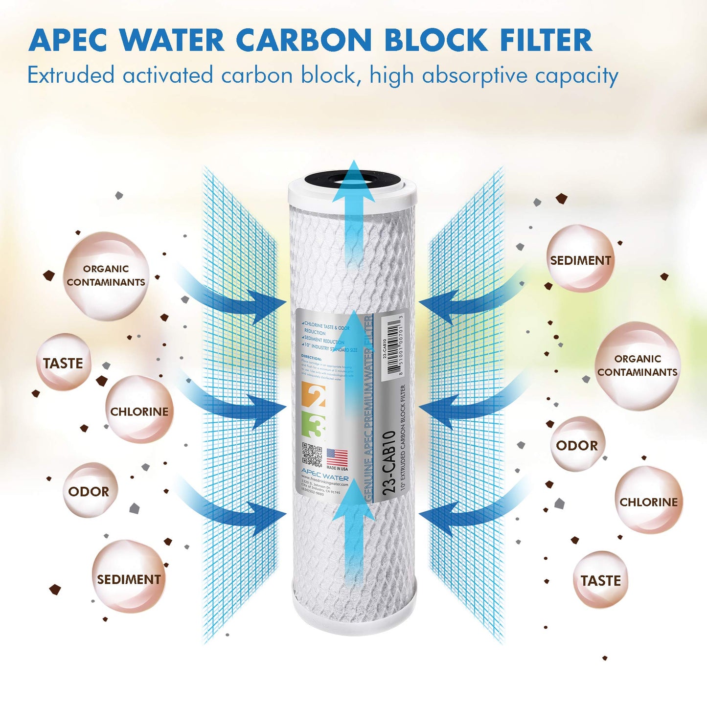 Filtro de Agua APEC Water Alta Capacidad Ultimate Pre-Filtro Set