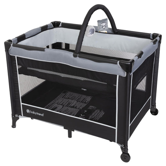 Baby Trend EZRest - Centro de guardería, nube plateada