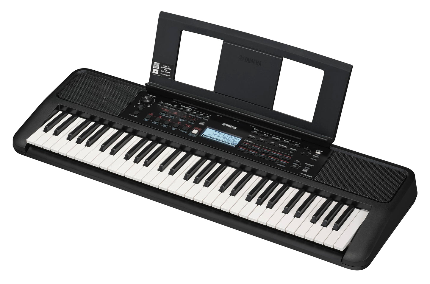 Teclado Yamaha PSRE-383 Negro con Adaptador de Corriente PA130
