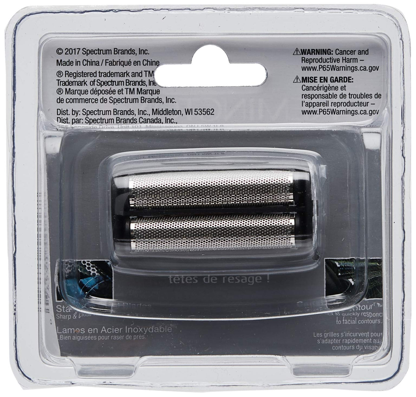 Cabezal y Conjunto de Cuchillas de Repuesto Remington SPF PF73 Negro para Afeitadora de Lámina Modelo PF7300