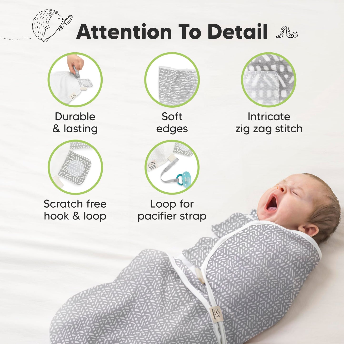 Paquete de 3 bolsas de dormir orgánicas para bebés – Mantas para recién nacidos, bebés de 3 a 6 meses, niñas, niños, saco de dormir suave y cómodo, mantas para bebés recién nacidos, fáciles de usar