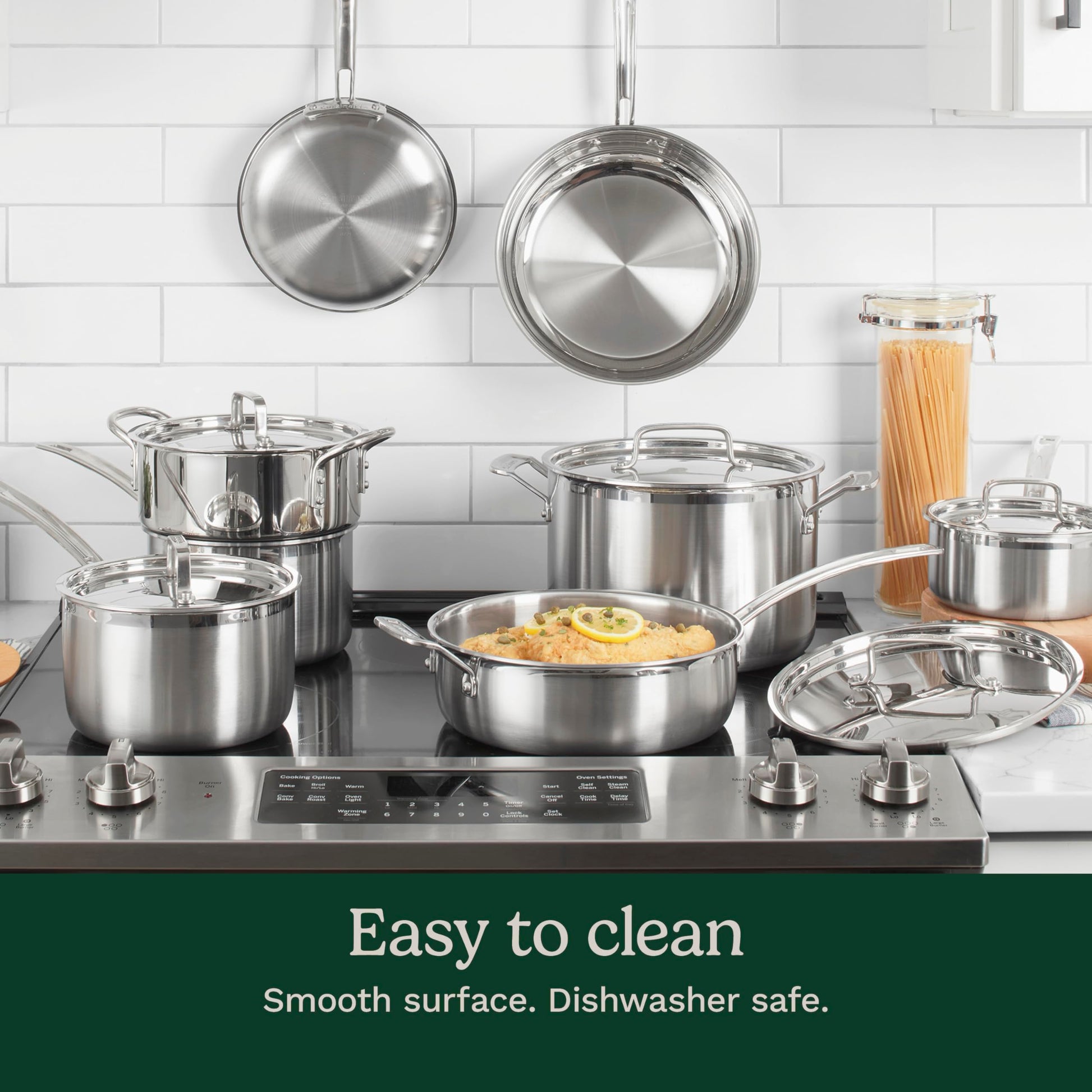 Cuisinart: MultiClad Pro - Set de utensilios y sartenes de cocina de acero inoxidable, Juego de 12 piezas