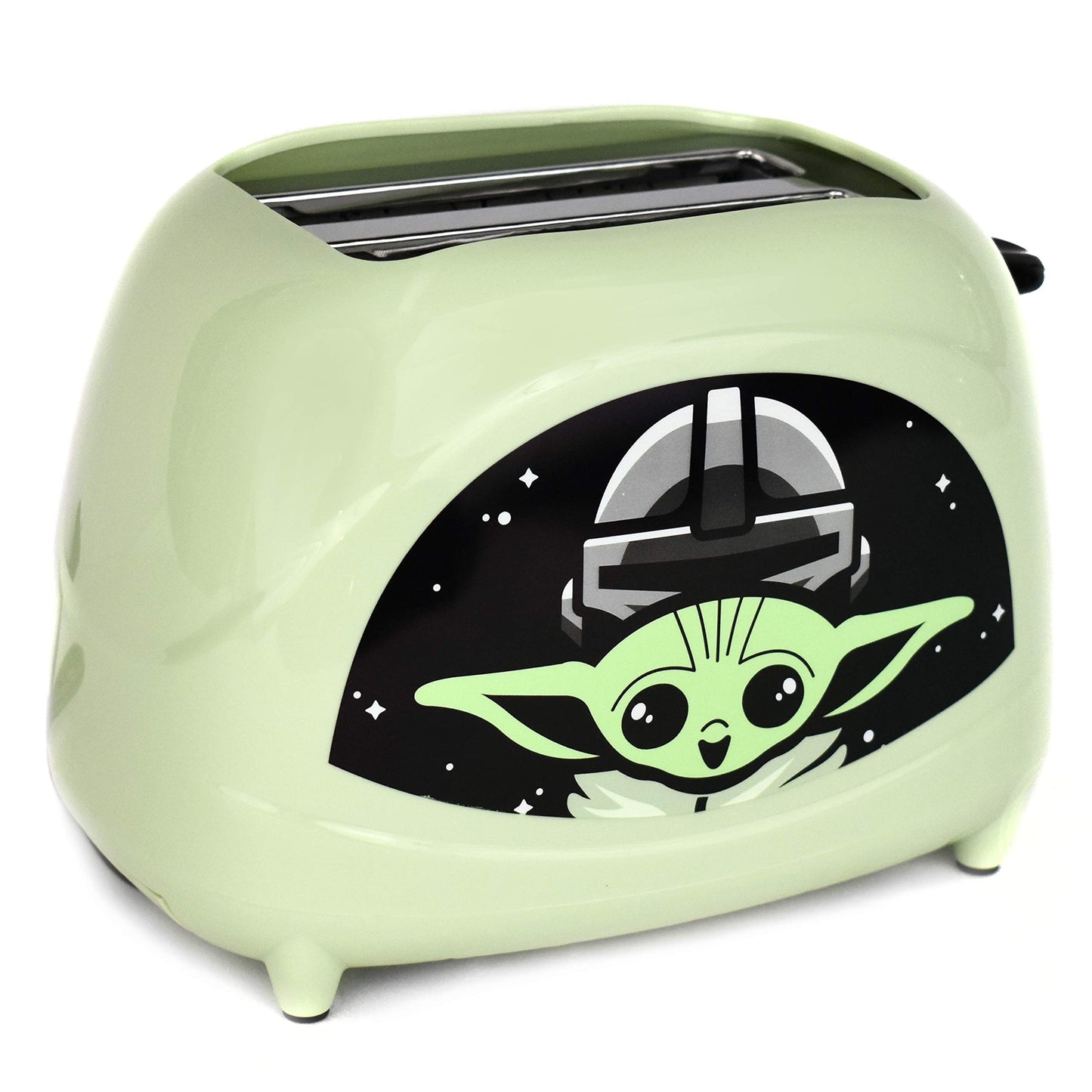 Uncanny Brands Star Wars The Mandalorian The Child tostador de 2 rebanadas - tostador de Baby Yoda en tu tostada