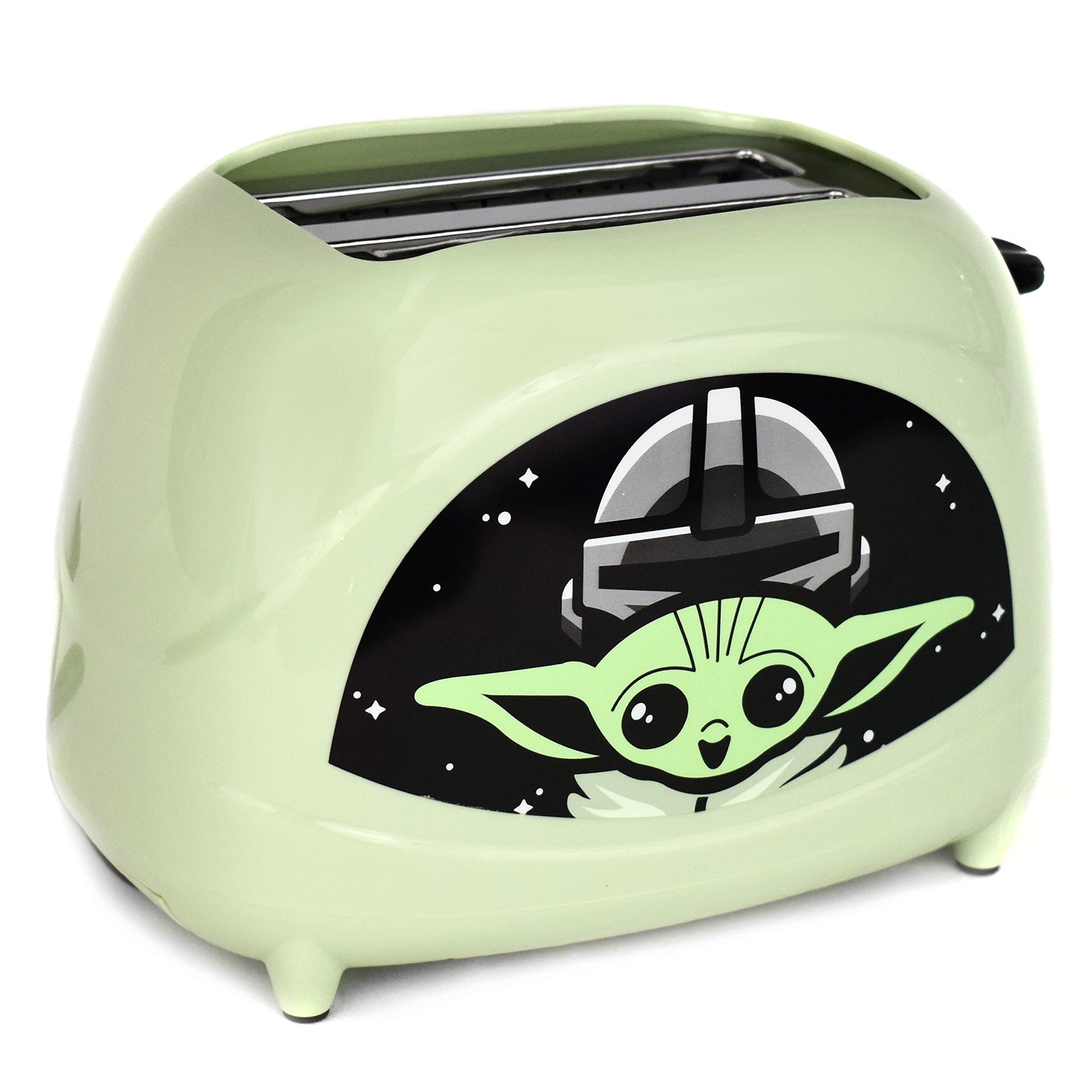 Uncanny Brands Star Wars The Mandalorian The Child tostador de 2 rebanadas - tostador de Baby Yoda en tu tostada