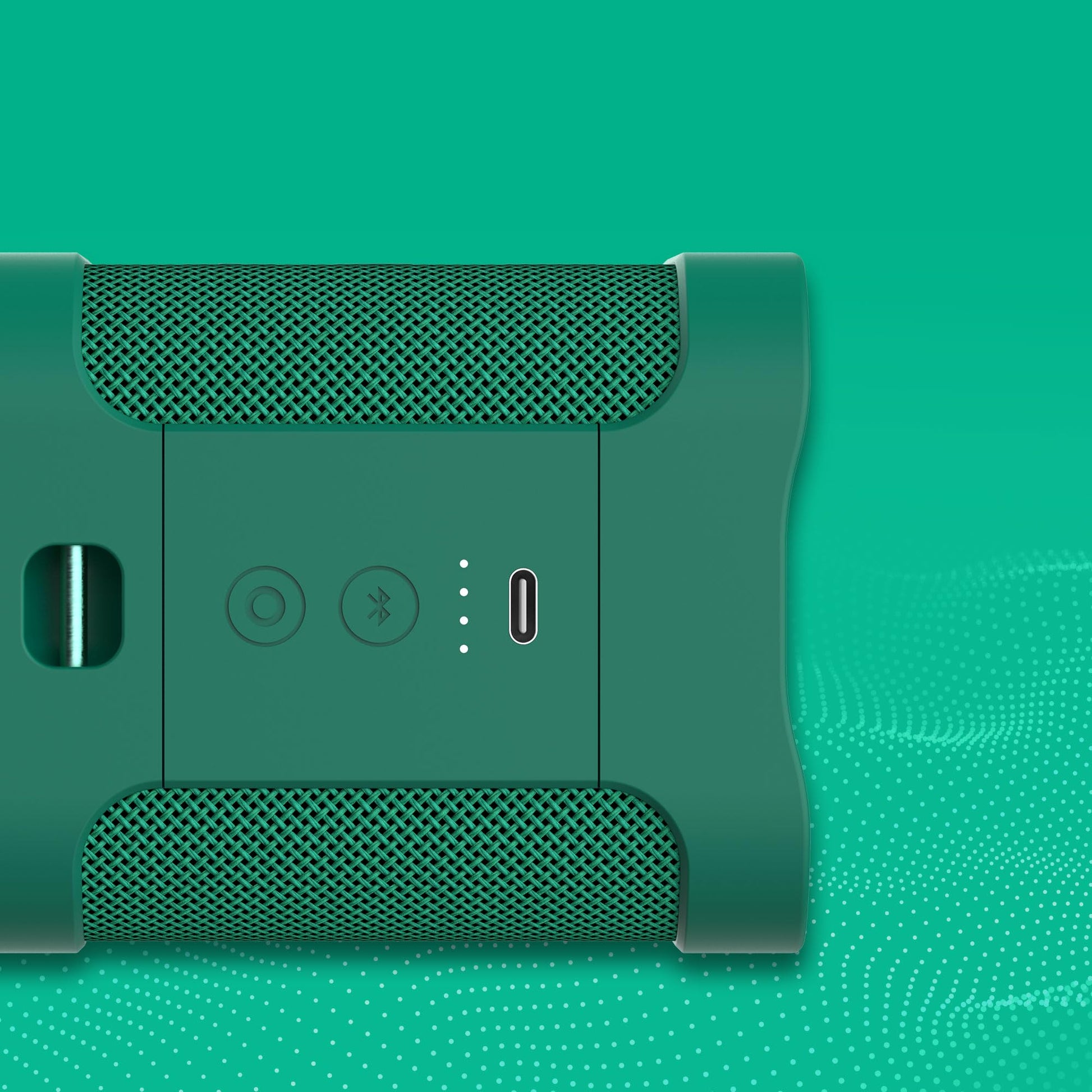 Skullcandy Terrain Mini Altavoz inalámbrico Bluetooth – Altavoz portátil Impermeable IPX7 con radiadores pasivos Personalizados duales, batería de 14 Horas, muñequera de Nailon y estéreo inalámbrico
