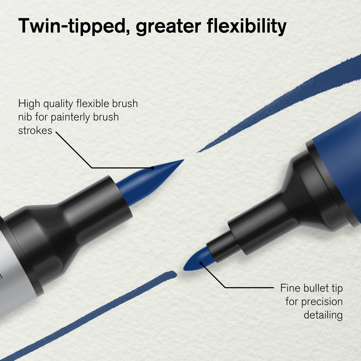Winsor & Newton 290165 Promarker - Rotulador de acuarela, juego de 12, tonos básicos, 12 unidades