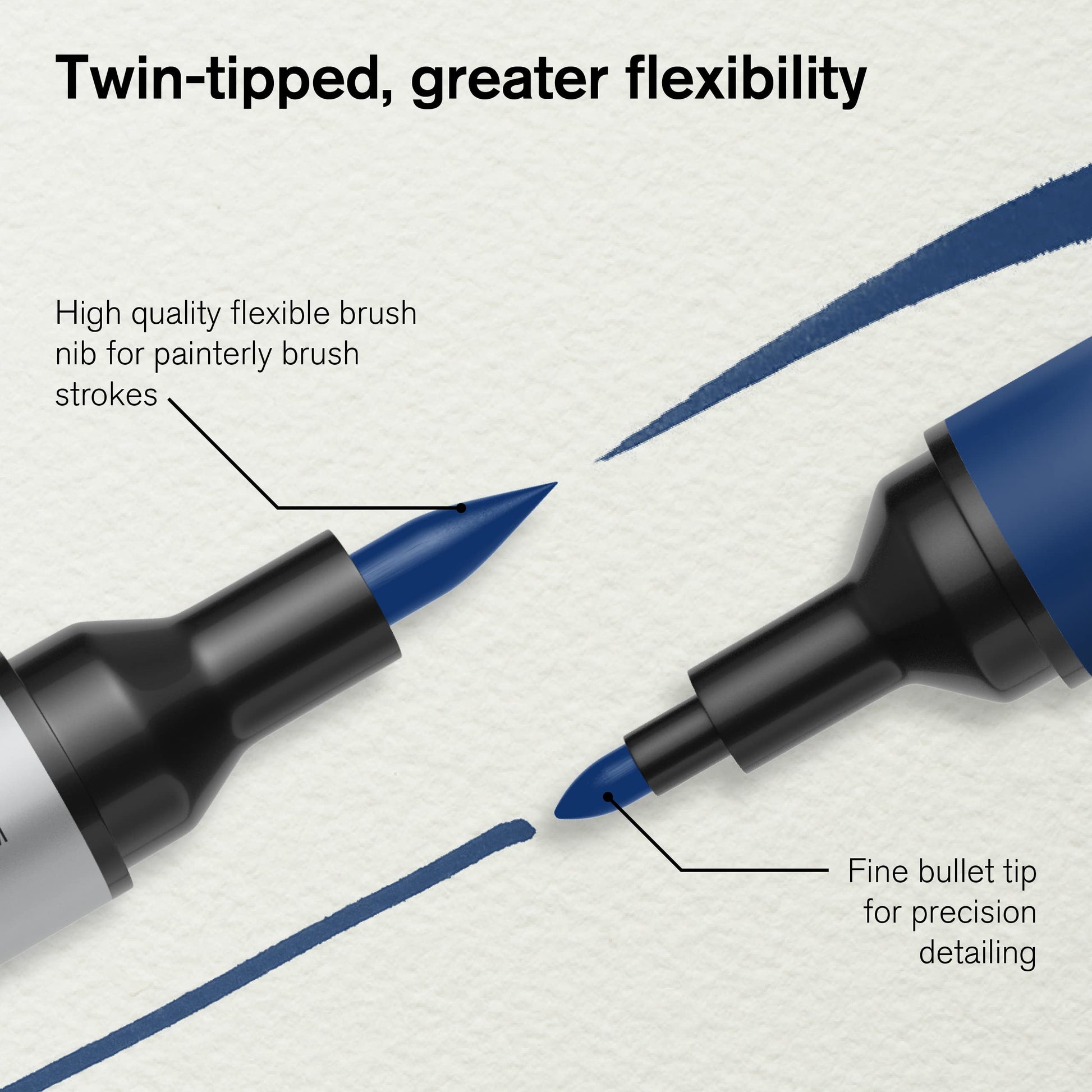 Winsor & Newton 290165 Promarker - Rotulador de acuarela, juego de 12, tonos básicos, 12 unidades