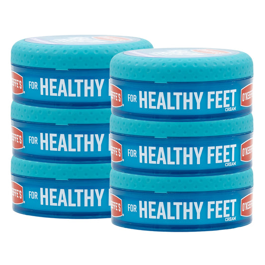 Crema de pies O'Keeffe's para pies saludables, 6- Pack, Azul