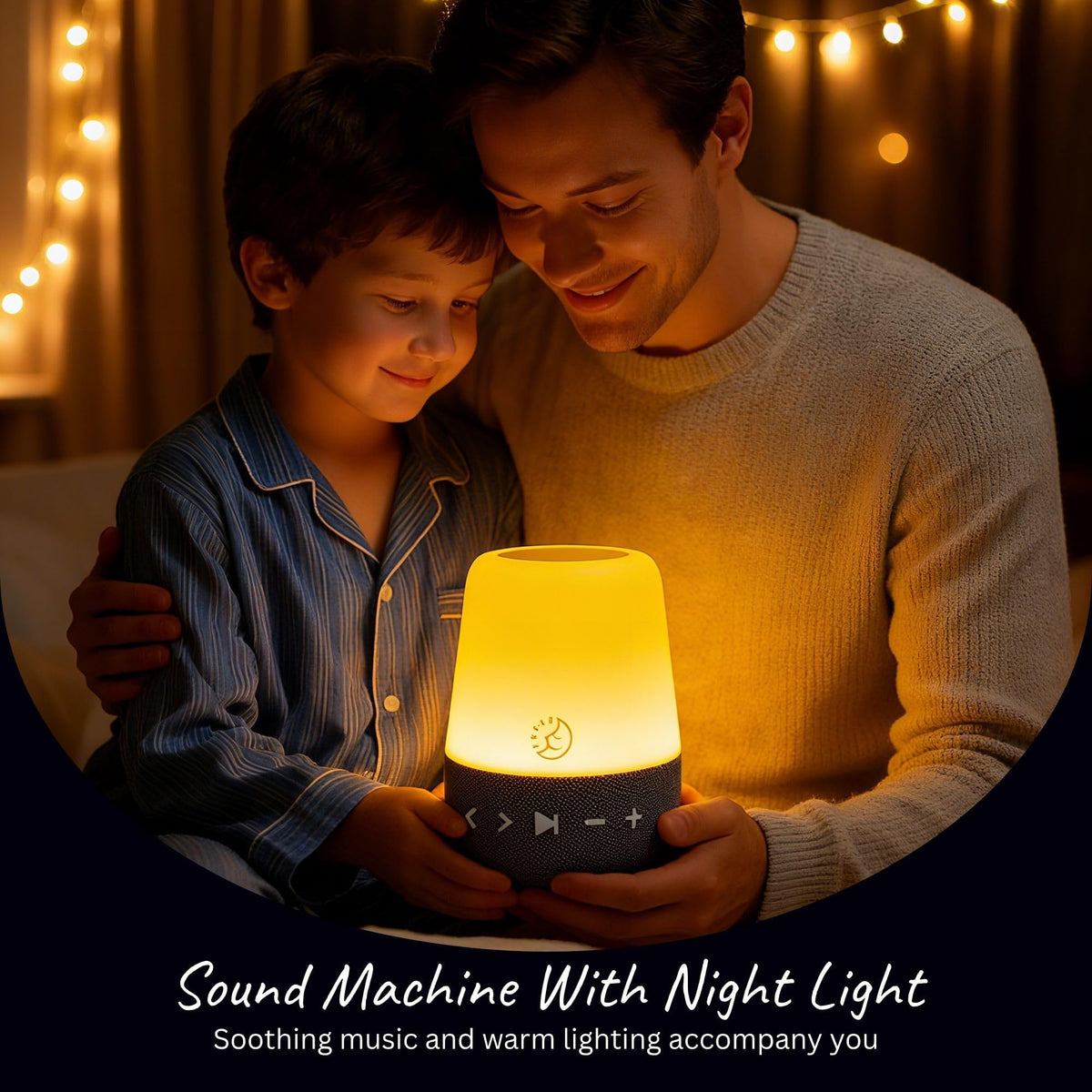 Sleep ZM - Máquina de ruido blanco con 30 sonidos, ayuda digital para dormir con luz nocturna ámbar para bloqueo de luz azul, control táctil, batería recargable y temporizador para adultos y bebés
