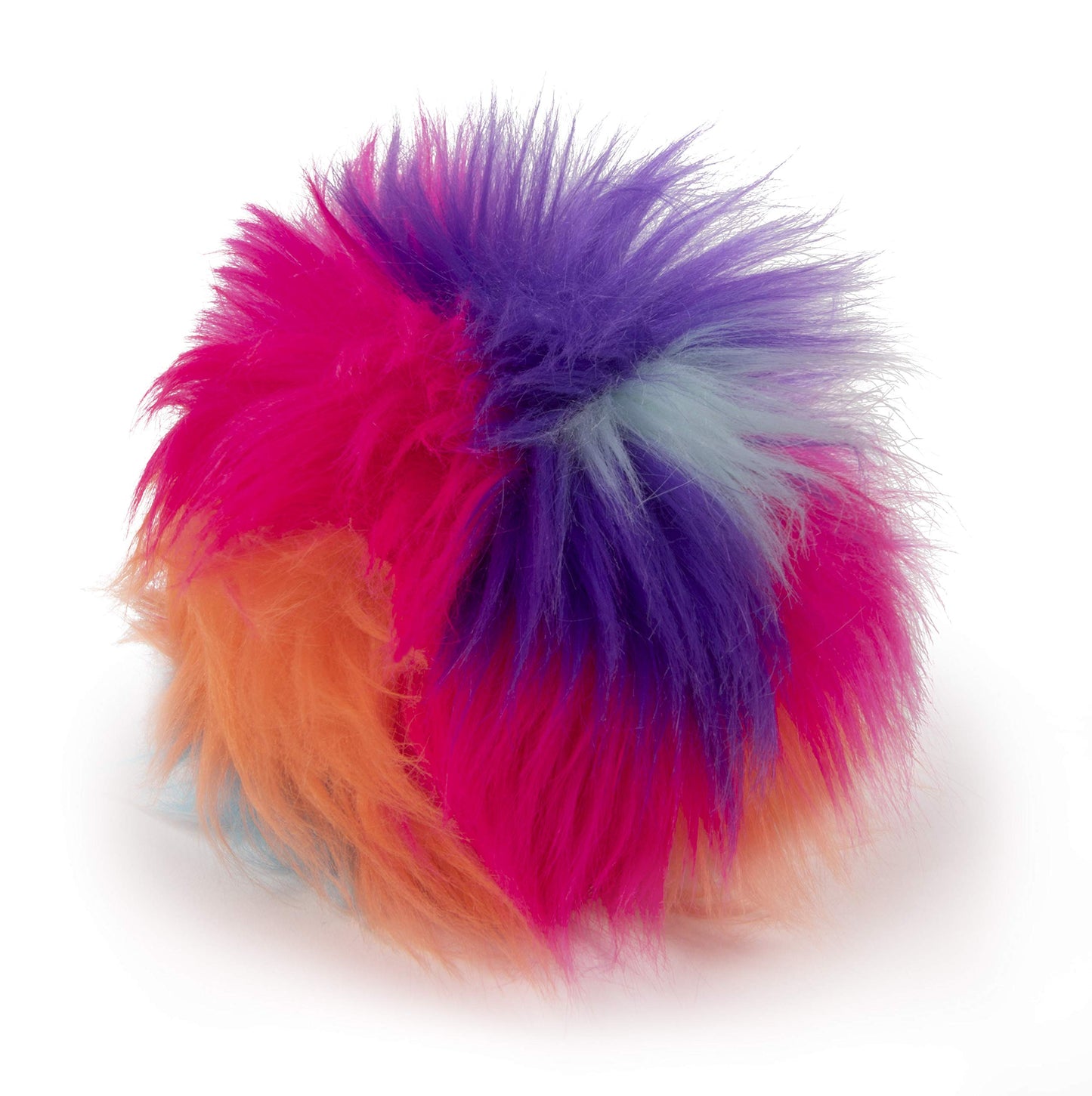 goDog Just for Me Furballz Juguete de Peluche chirriante para Perro, tecnología de protección para Masticar, Arco Iris Fresco, Mini