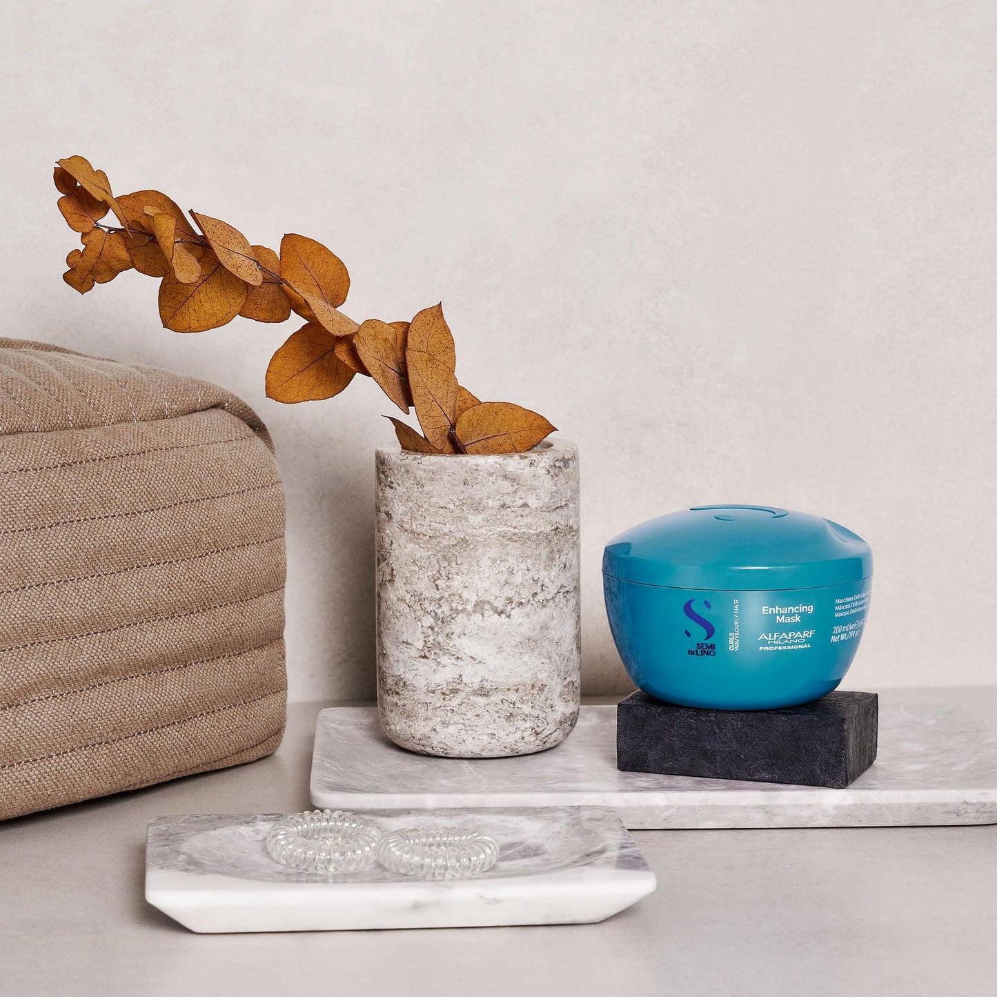 Mascarilla Hidratante Alfaparf Milano Semi di Lino para Cabello Rizado