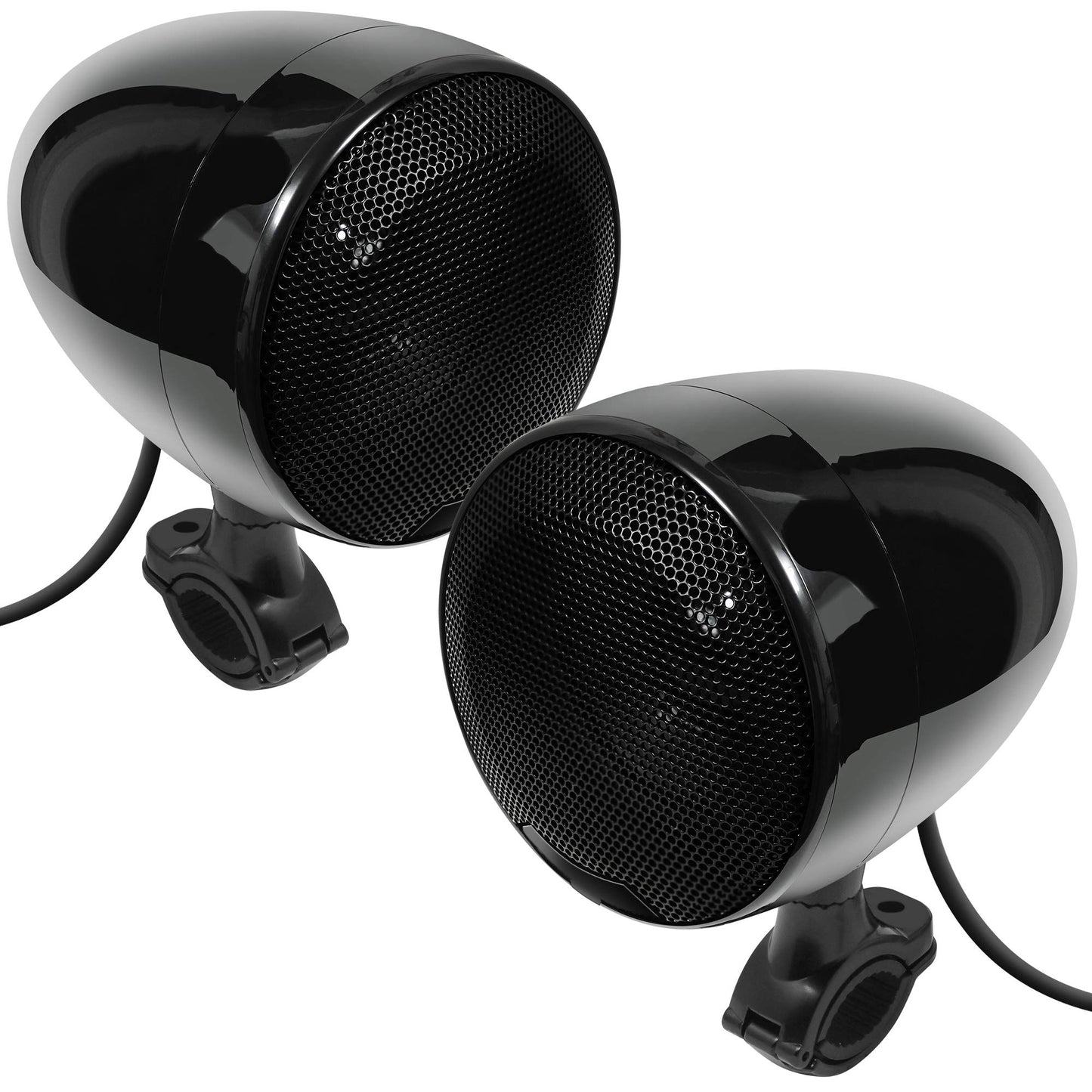 GoHawk AN4-X Amplificador Todo en uno de 2 Canales 4.5 "Altavoces estéreo Bluetooth Impermeables de Rango Completo para Motocicleta Sistema de Amplificador de Audio USB para 1-1.25" Bar Harley