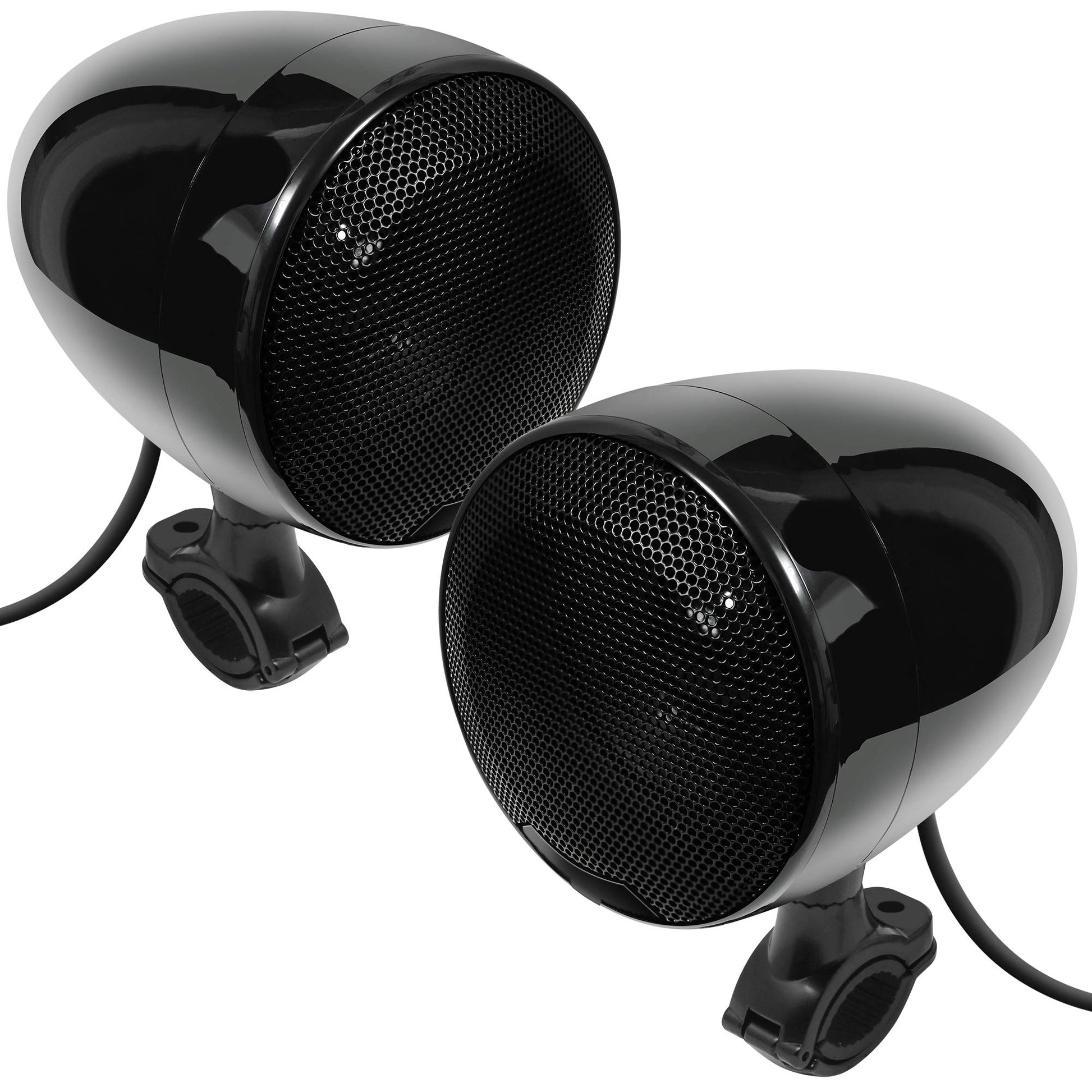 GoHawk AN4-X Amplificador Todo en uno de 2 Canales 4.5 "Altavoces estéreo Bluetooth Impermeables de Rango Completo para Motocicleta Sistema de Amplificador de Audio USB para 1-1.25" Bar Harley