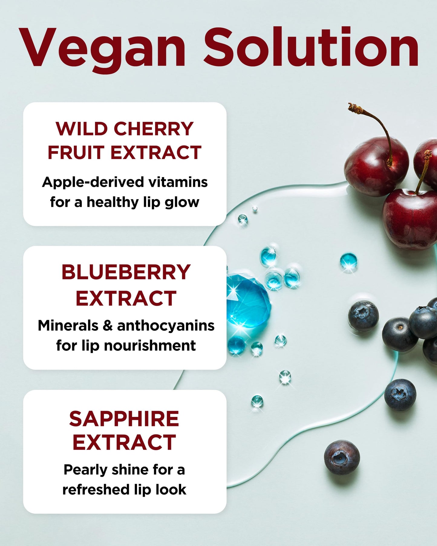 TOCOBO Juicy Berry Plumping Lip Oil 12 Cherry Ade – Aceite labial hidratante vegano coreano con aceites vegetales para un alto brillo – Fórmula no pegajosa para todos los tonos de piel, 4g