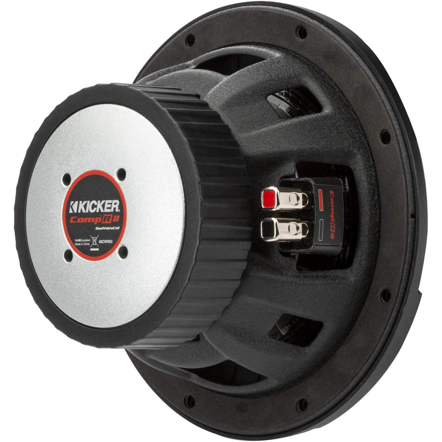 KICKER CompR - Subwoofer de 20 cm, DVC, 2 ohmios, compatible con RoHS