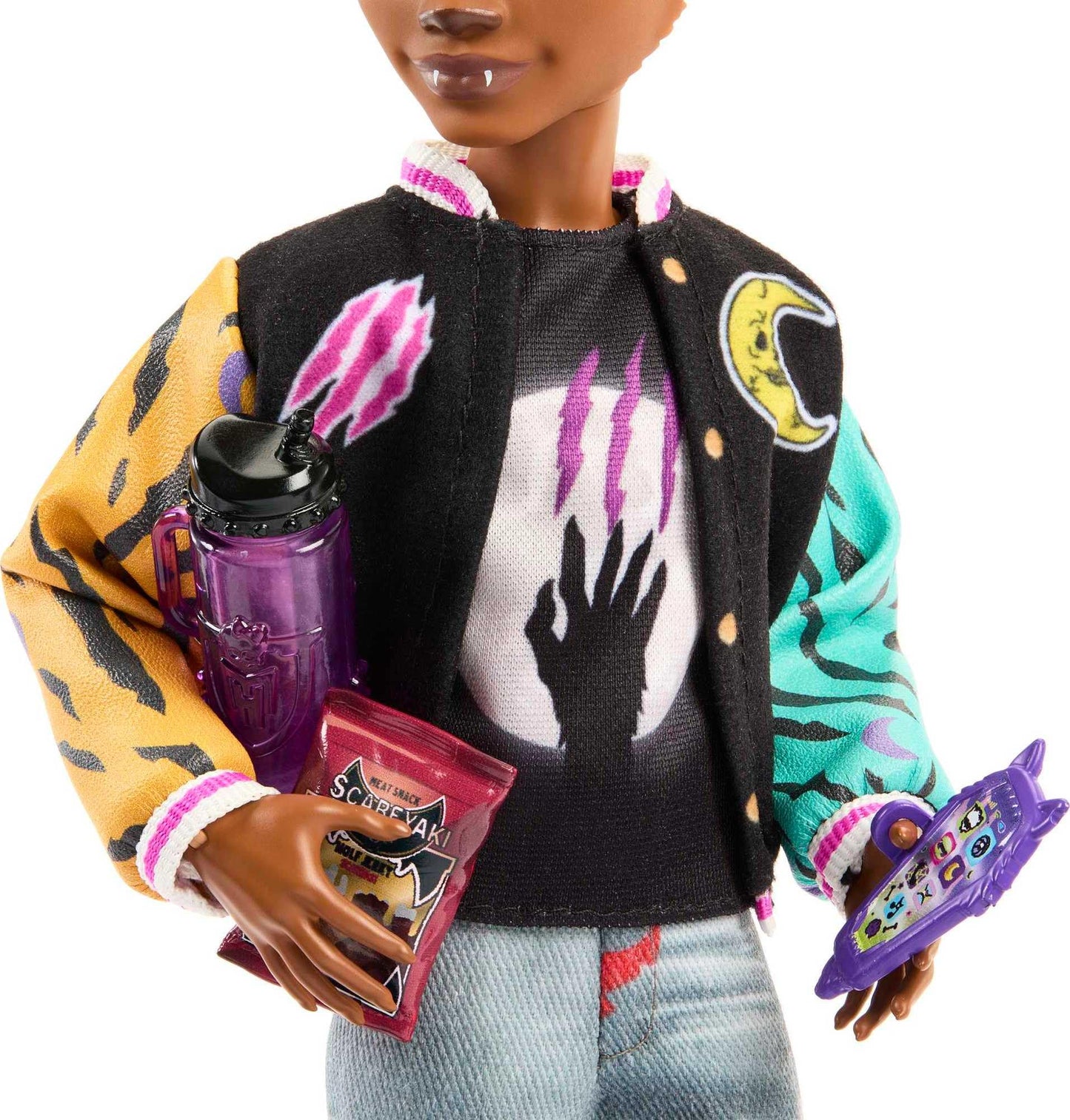 Muñeca Monster High Hombre Lobo con Bulldog Gárgola y Accesorios Temáticos