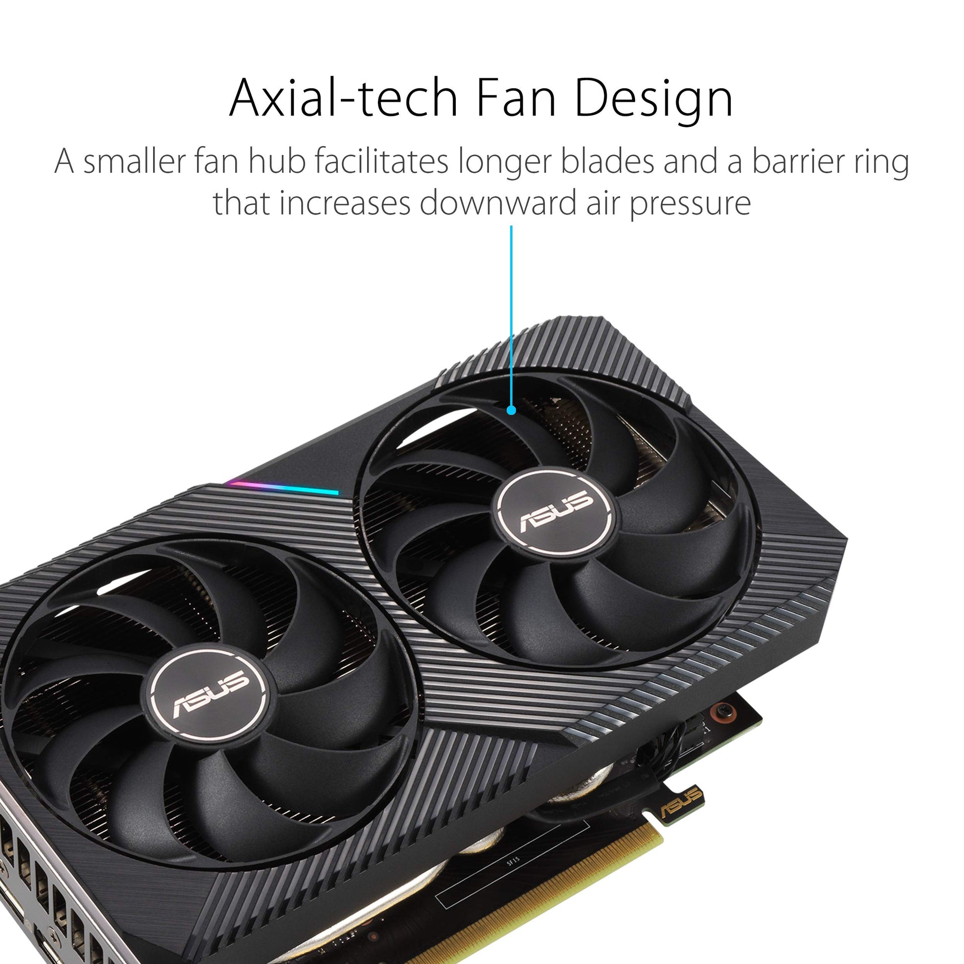 Tarjeta Gráfica Asus Nvidia GeForce RTX 3060 12GB GDDR6 Ventilador Axial-tech Edición OC para Hombre