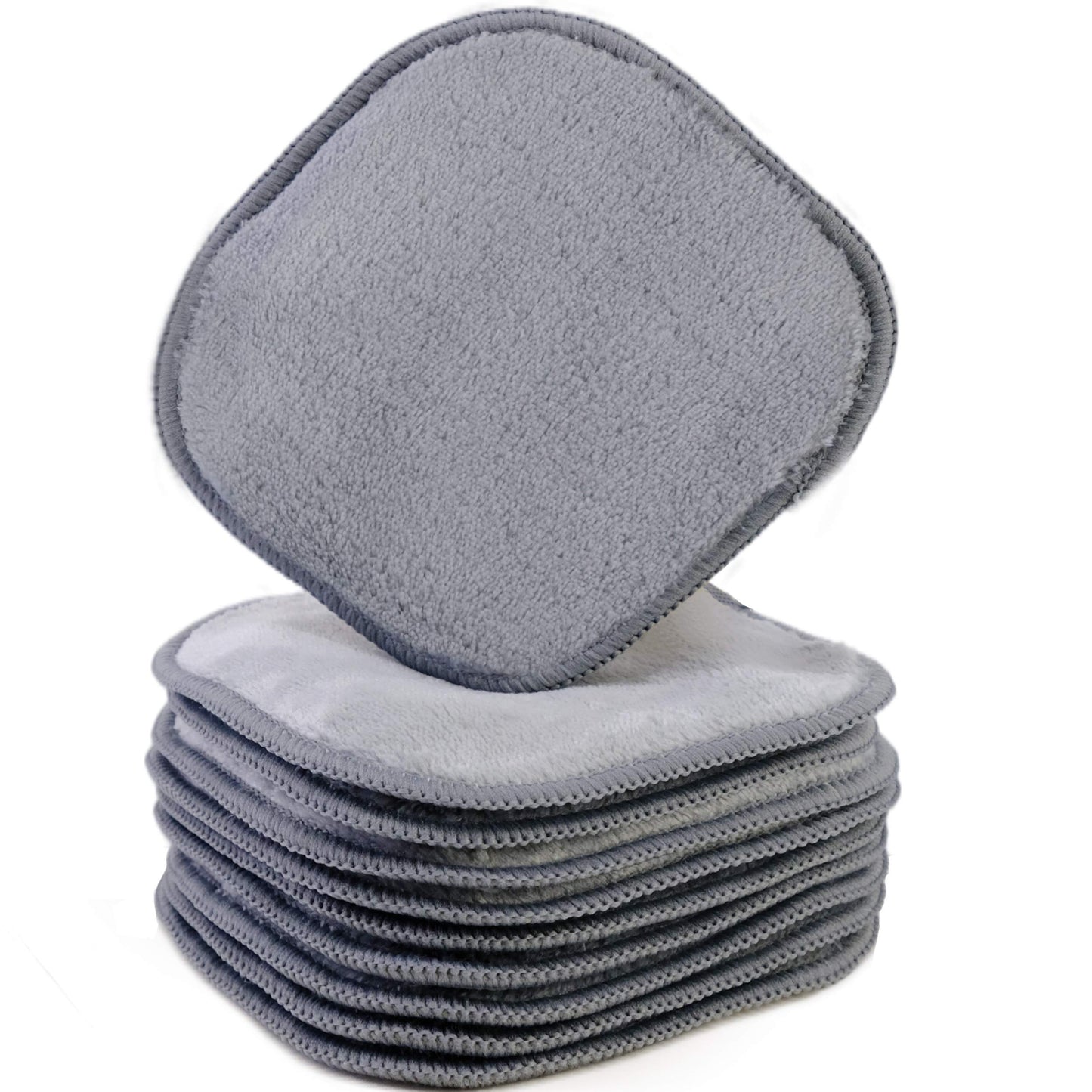 POLYTE Paño Desmaquillante Facial de Microfibra, 12.7x12.7 cm, 10 Pzas