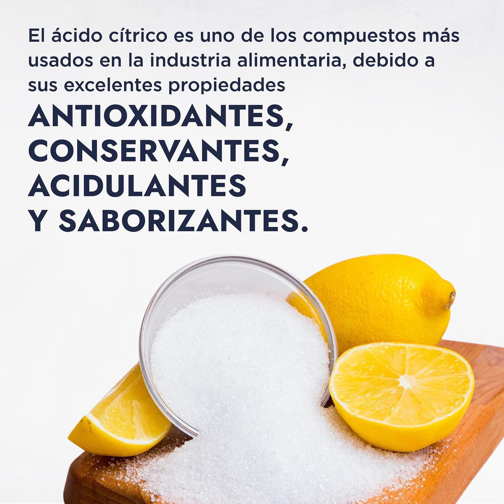 Hebbe | Ácido Cítrico | Reduce el pH, Antioxidante y Quelante | Poros Renovados y Piel Radiante | 1 kg