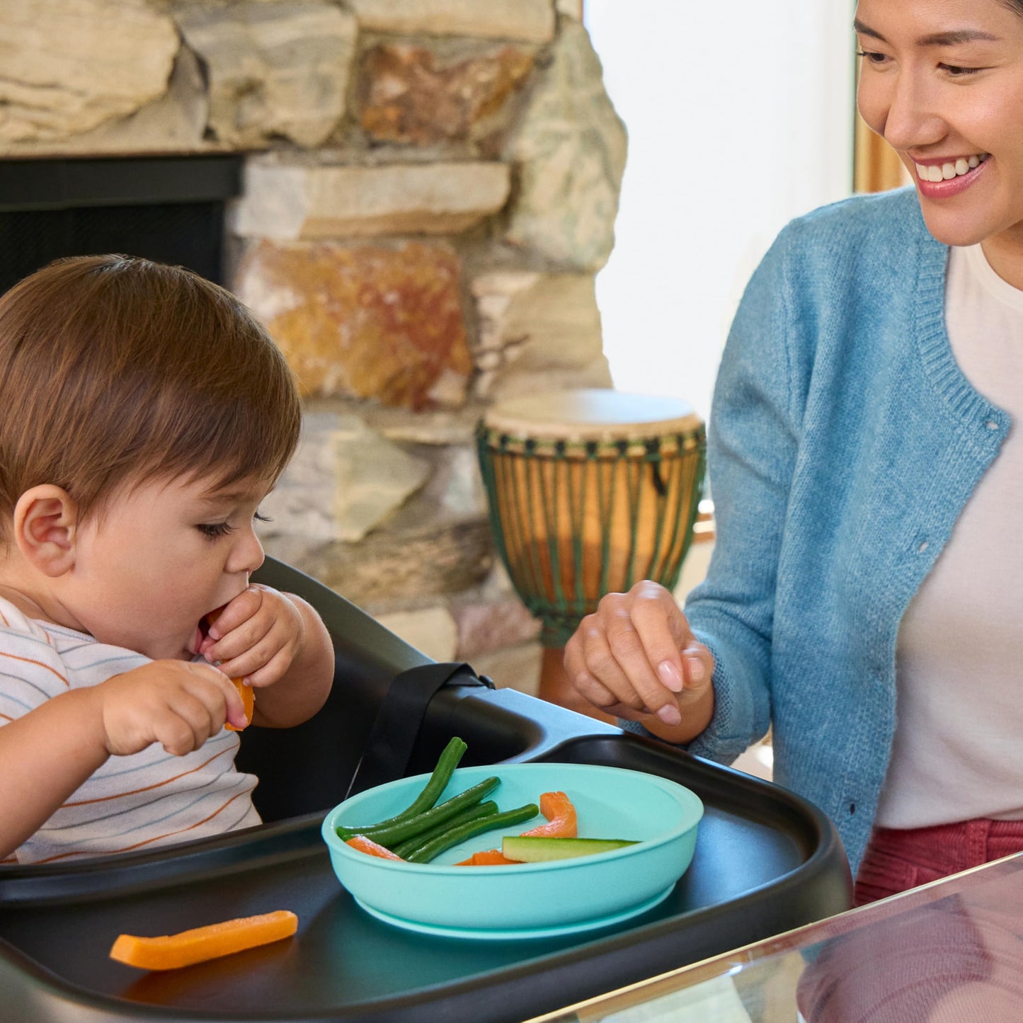 Juego de Alimentación Munchkin Menta Silicone para Bebés y Niños Pequeños