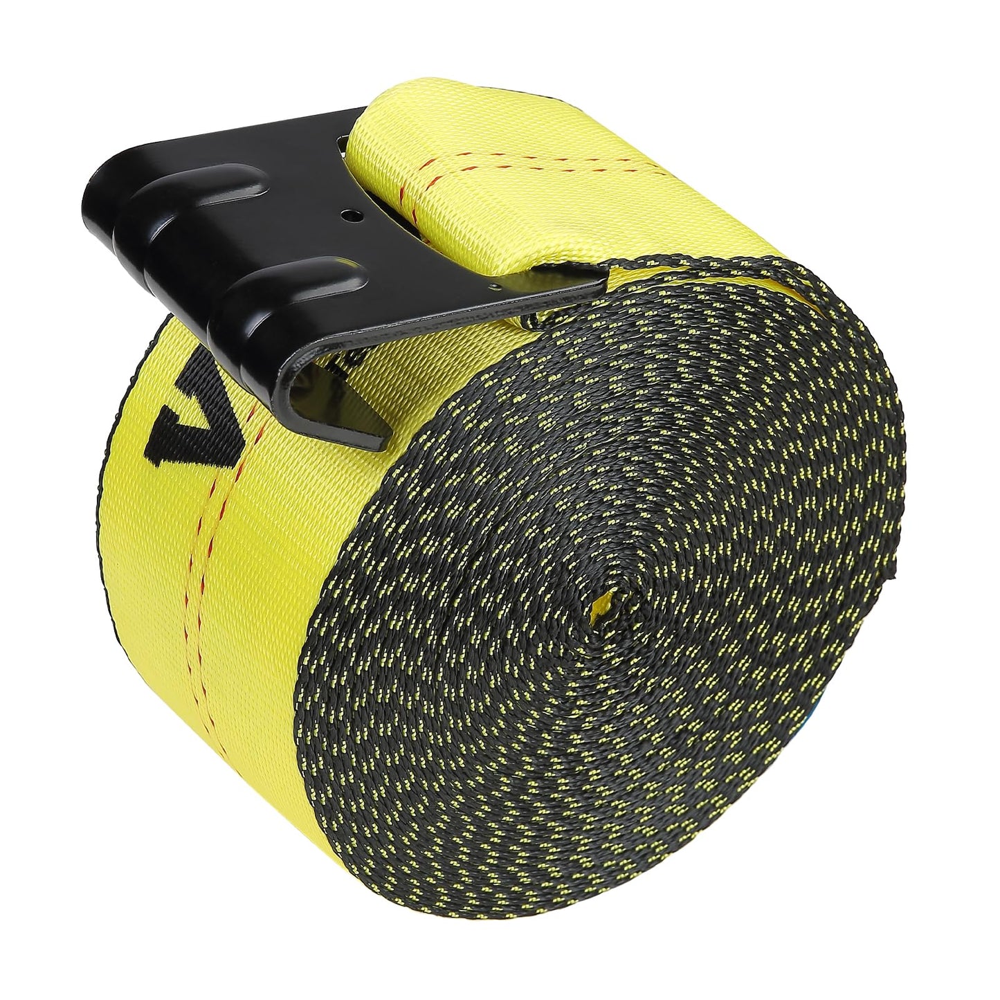 VEVOR - Correas para camión, 4 x 30 pies, Amarre Resistente con Ganchos Planos de 18 Libras, Resistencia a la Rotura, WLL# 6000 Libras, Correas de Carga amarradas para Camas Planas, Camiones,