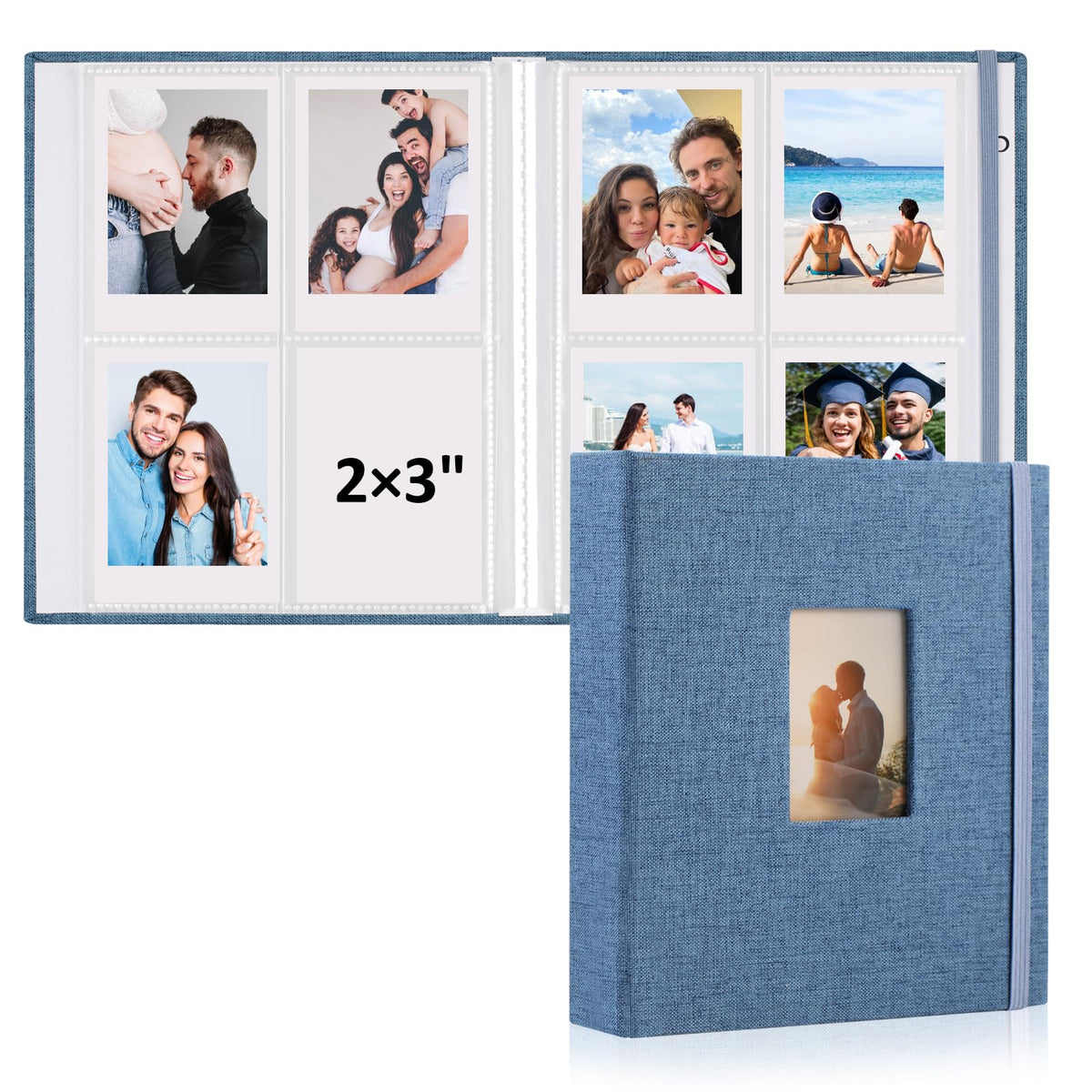 Álbum de Fotos Polaroid vivinin Azul, Pack de 2 Unidades