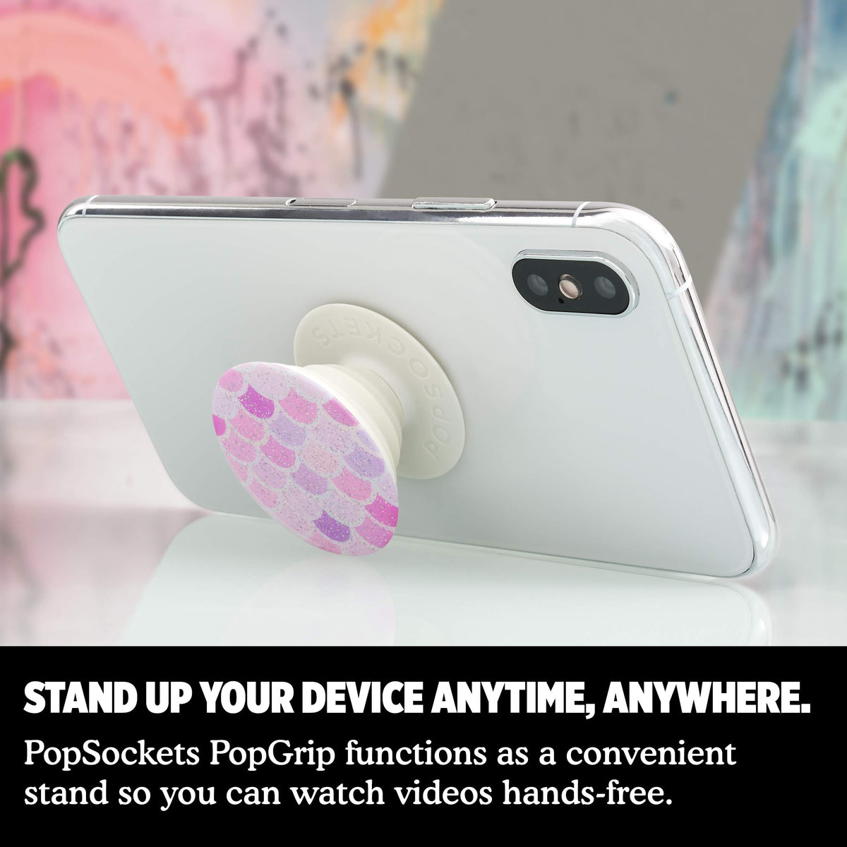 Agarre para Teléfono PopSockets Glitter Morning Haze con Soporte Expandible
