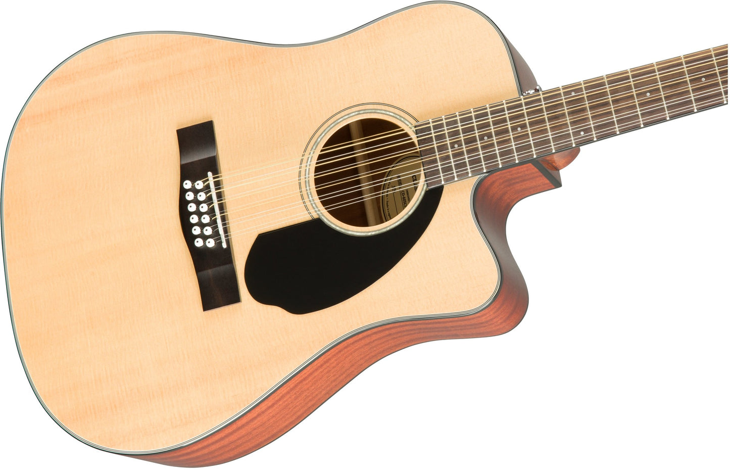 Fender 12-String Acoustic Electric Guitar, with 2-Year Warranty, with Fishman Acoustic Guitar Pickup with Tuner and Equalizer, Rounded Walnut Fingerboard, Glossed Natural Finish, Mahogany Body