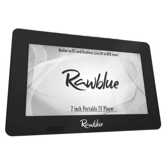 Rawblue - Televisor digital portátil (7", visualización ATSC TFT LED), color azul