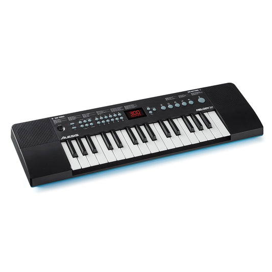 Alesis Melody 32 – Piano eléctrico, piano para niños con 32 teclas, altavoces, Teclado Musical con 300 sonidos, 40 demos, conectividad USB-MIDI
