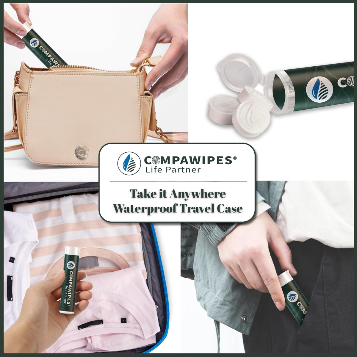 Toallas Comprimidas Reutilizables de Camping y Viaje