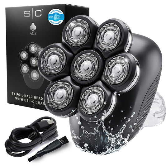 Afeitadora Rotativa StyleCraft Ace 7X Negra Inalámbrica para Hombre