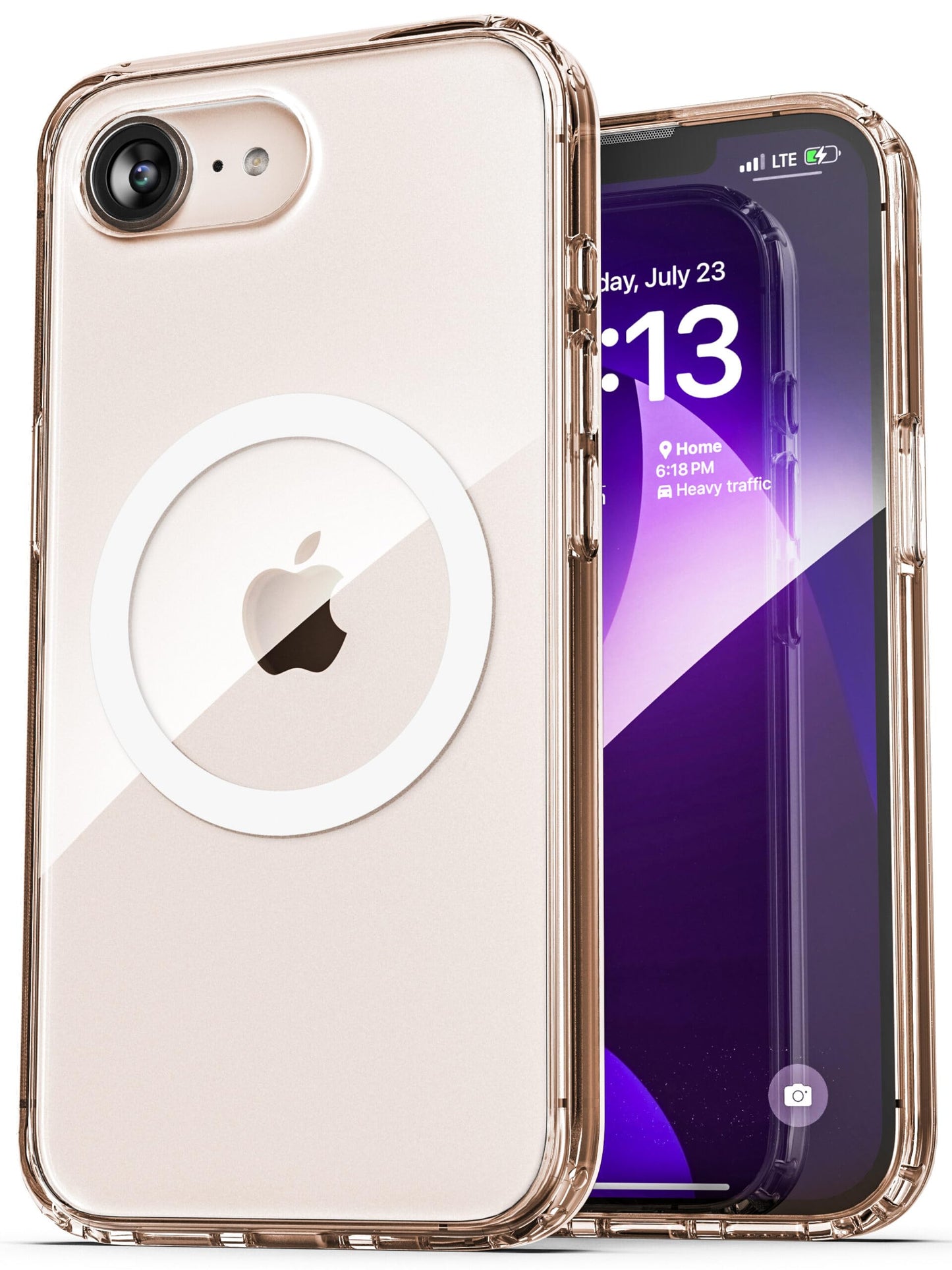 Funda Magnética Encased Transparente Anti-Amarillo y Antigolpes para iPhone 16e Compatible con MagSafe