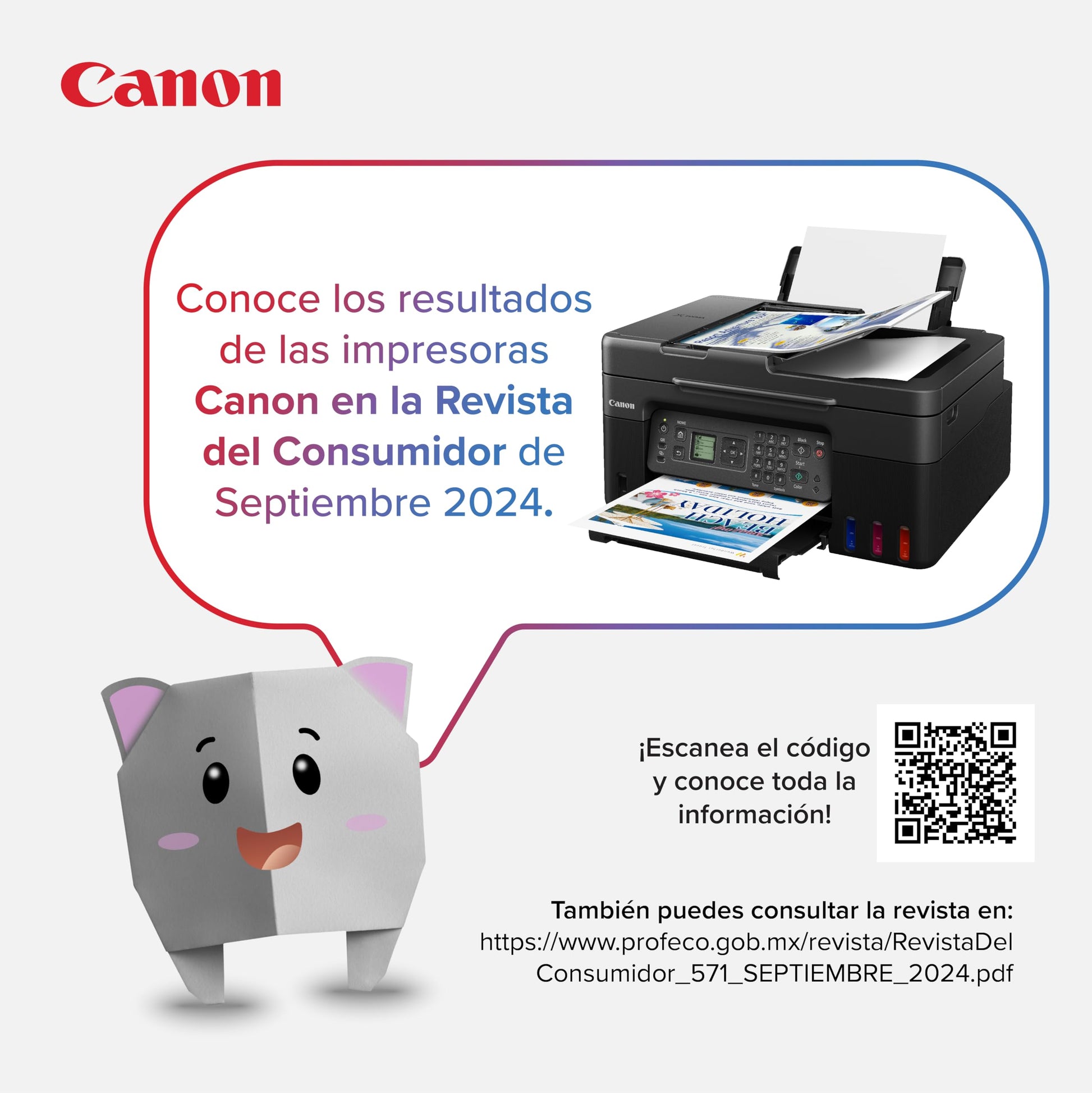 Canon Impresora Multifuncional Inalámbrica MegaTank G4170