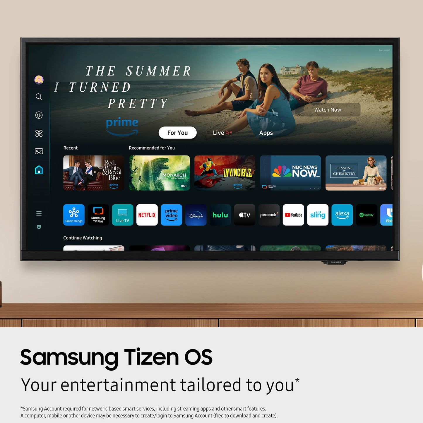 SAMSUNG Smart TV de 32 Pulgadas Full HD F6000 (Modelo 2025) HDR, Seguimiento de Objetos Sound Lite, Knox Security, One UI Tizen, Smart TV