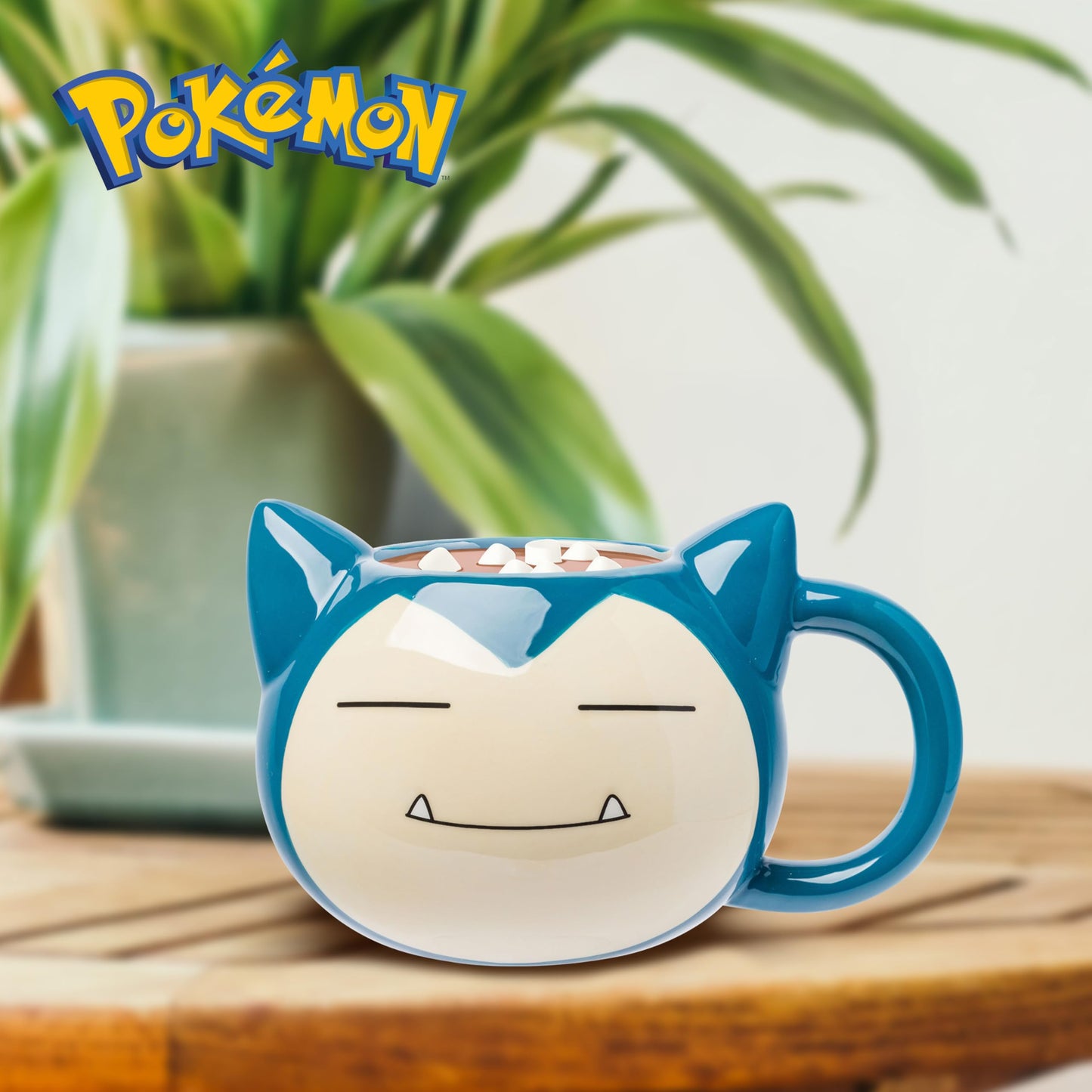 Taza Cerámica 3D Silver Buffalo Snorlax Azul 20 Onzas