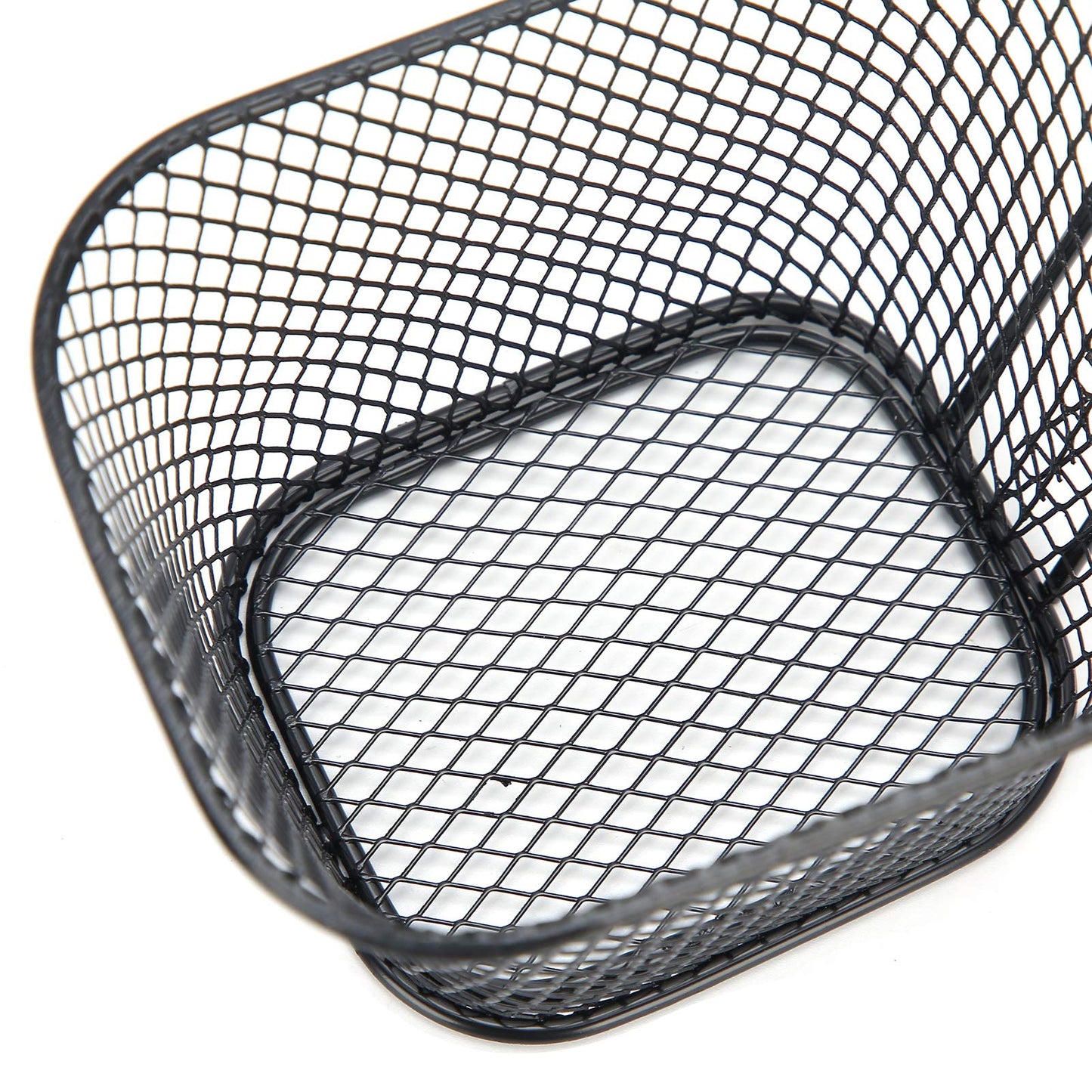Cesta de Papas Fritas Cestas de Papas Fritas 4 Piezas Cesta de Red para Freír de Acero Inoxidable Colador de Cocina para Papas Fritas Comida Herramienta de Cocina(Negro)