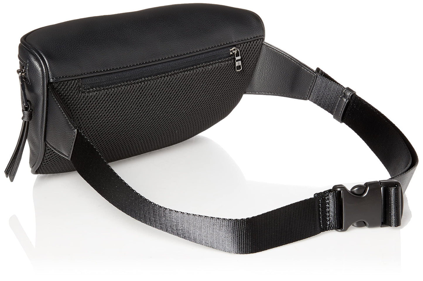 Armani Exchange - Riñonera de piel ecológica para hombre, Negro -, Talla unica