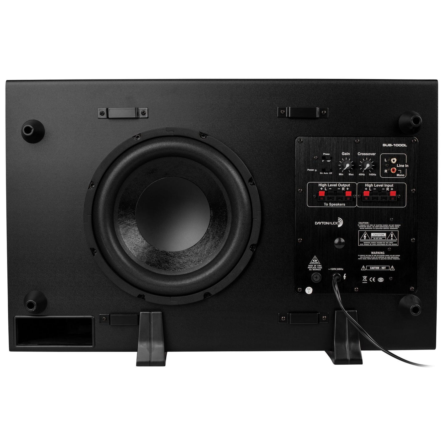Dayton Audio SUB-1000L Low-Profile Powered Subwoofer, 100W , 10"