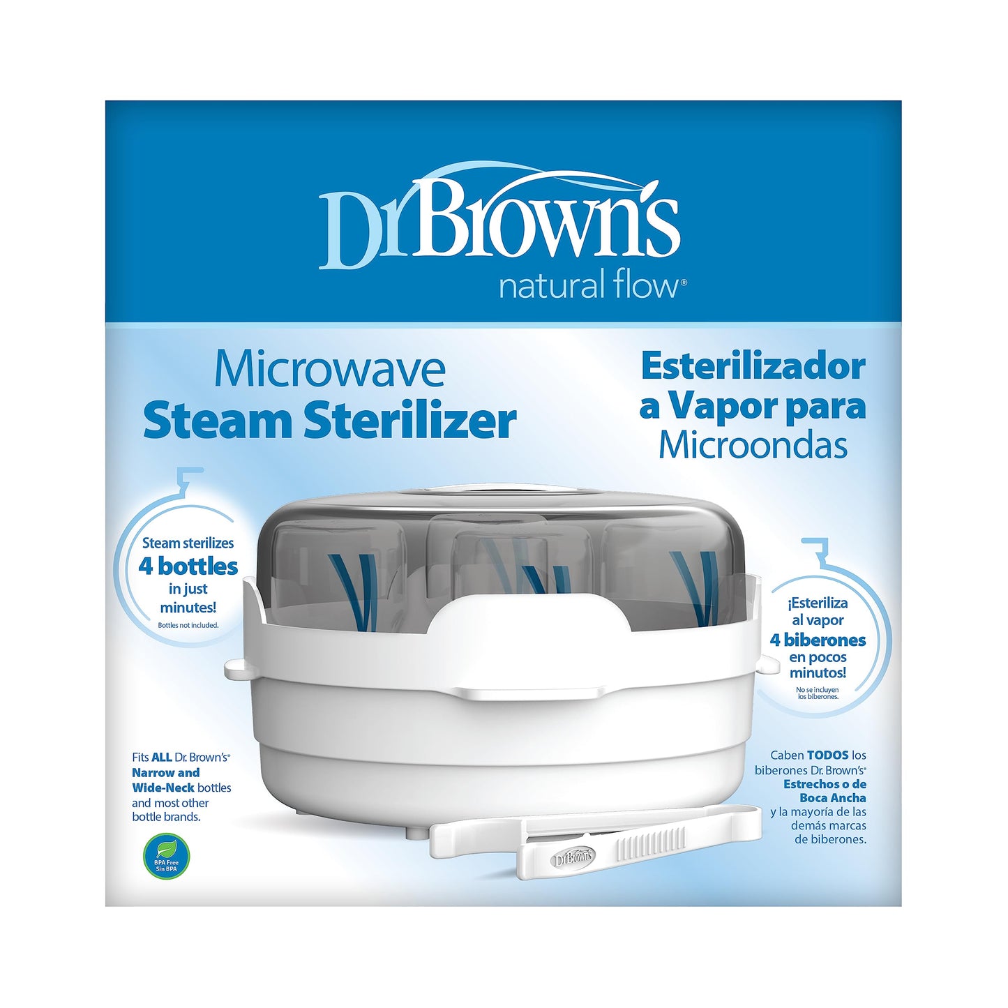 Esterilizador a Vapor Dr. Brown's para Microondas