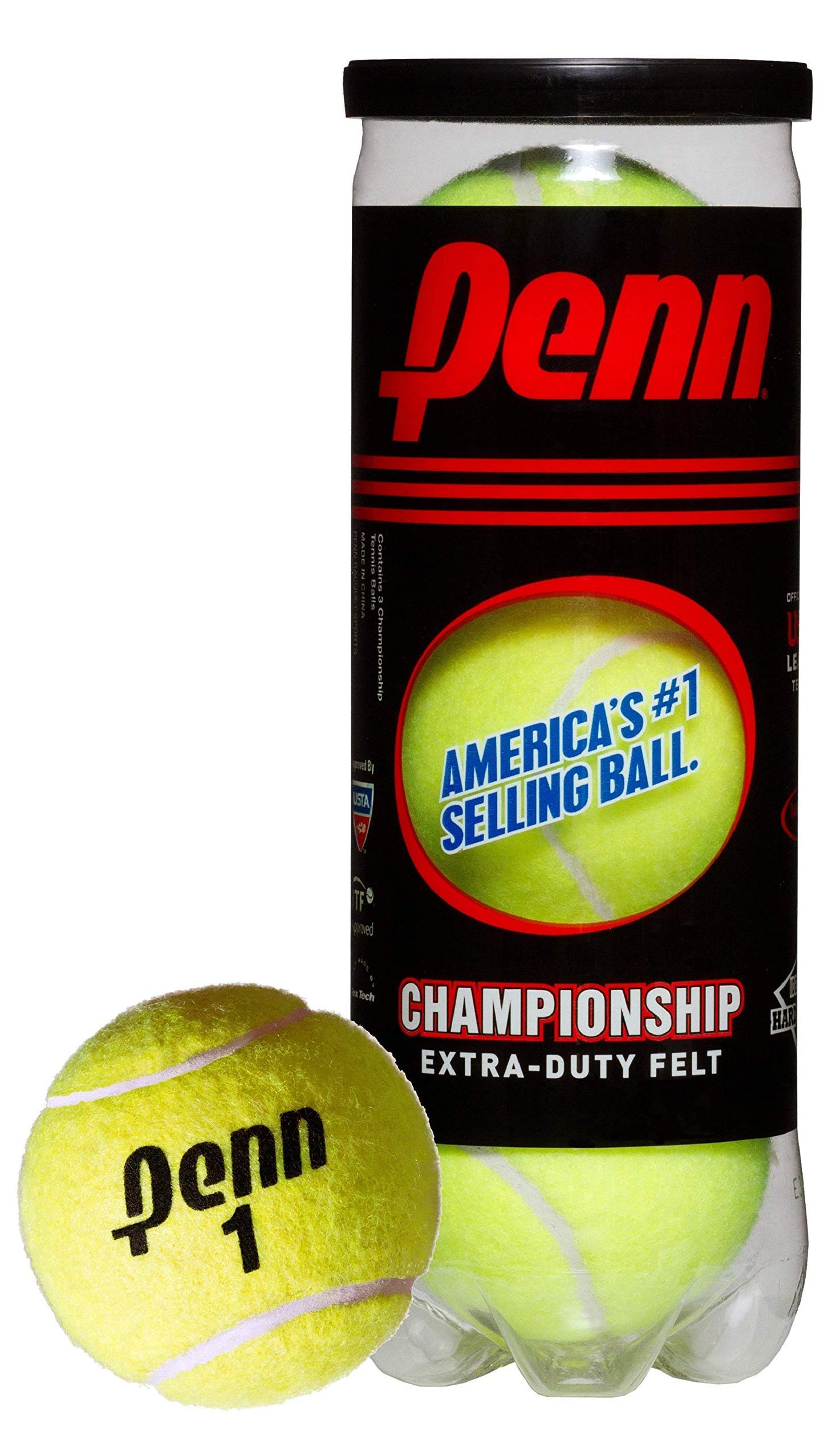 Pelotas de Tenis Penn Championship Fieltro a Presión Lata con 3 Pelotas