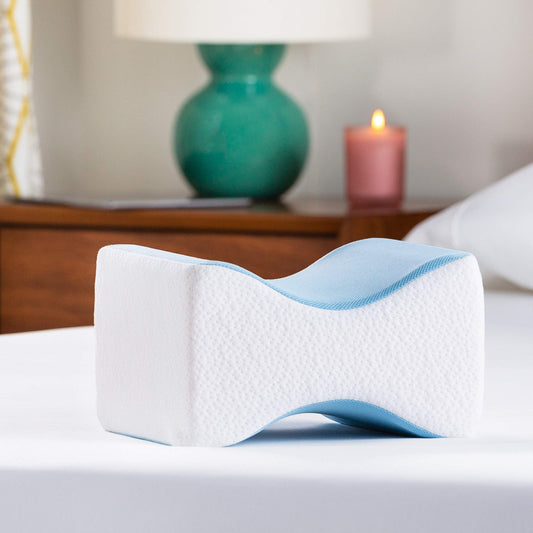 Linenspa - Almohada Ortopédica para Rodillas y Piernas de Memory Foam - Alivia Dolores y Mejora el Descanso