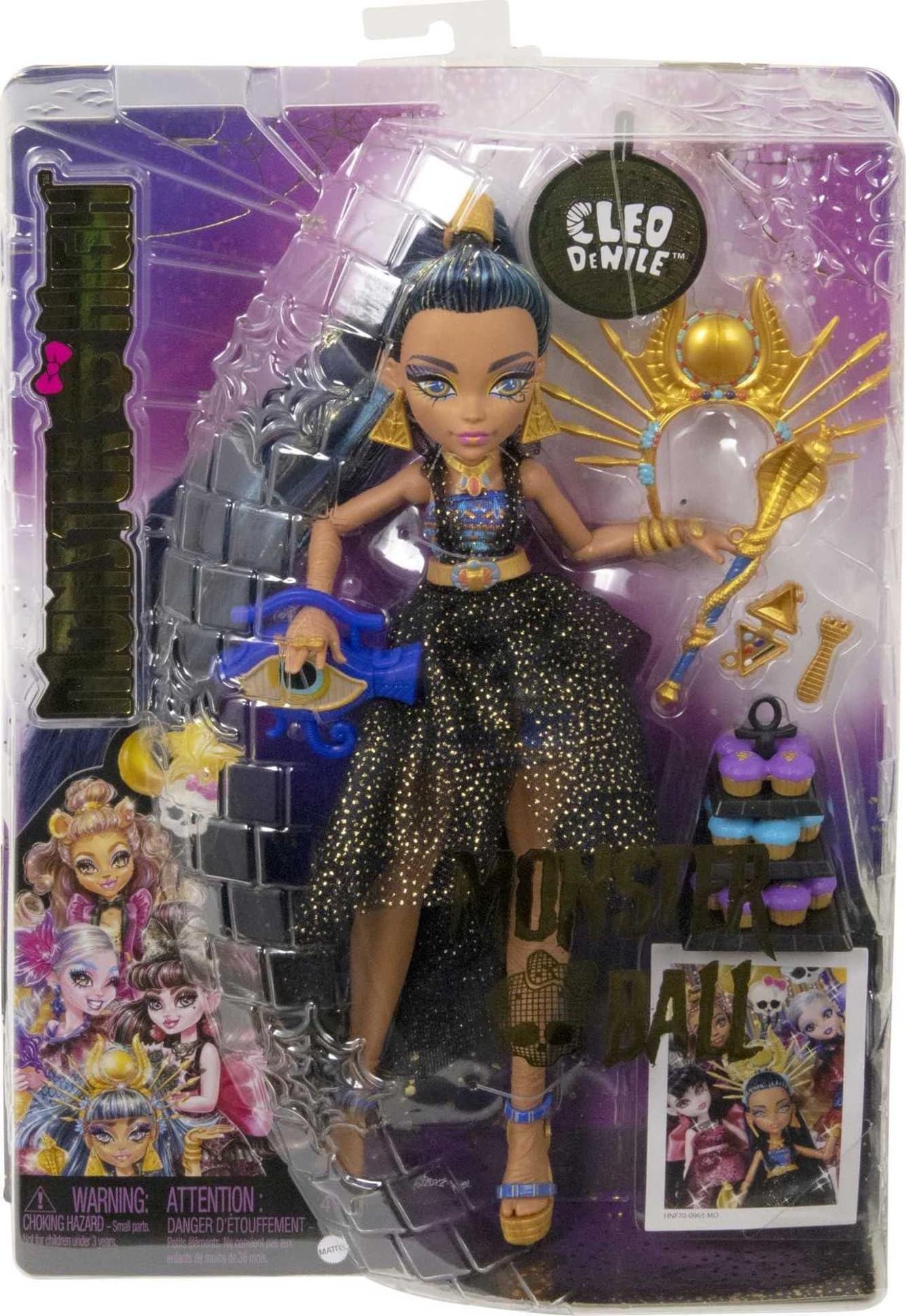 Muñeca Monster High Cleo Fiesta Monstruosa con Accesorios para Niñas