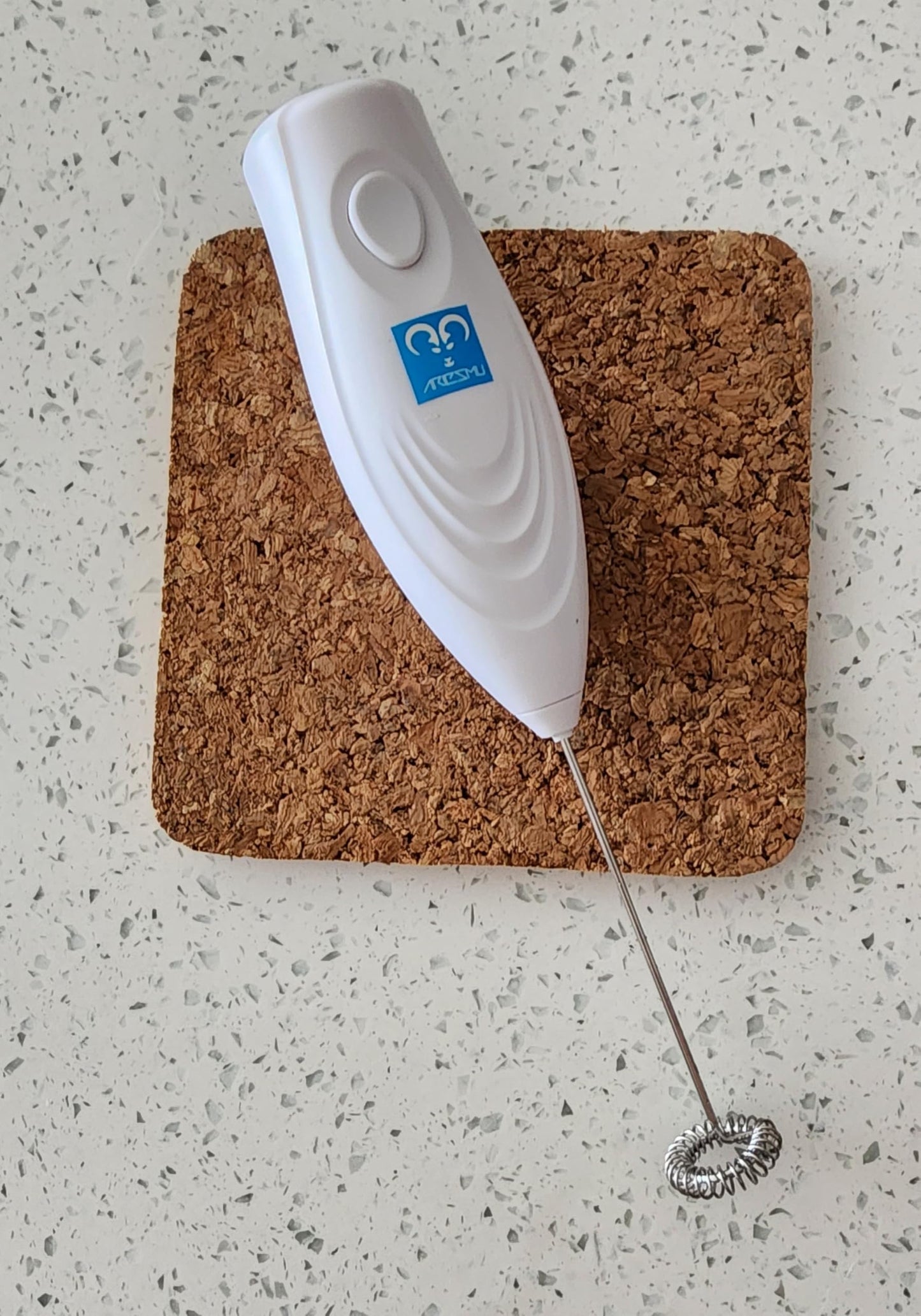 Espumador de Leche Eléctrico Blanco con Pilas