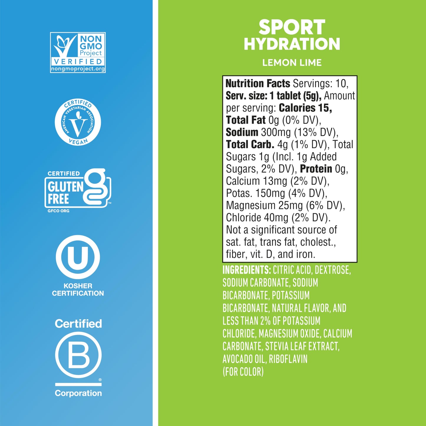 Hidratación Deportiva Nuun Limón-Lima 55 g 8 Tubos