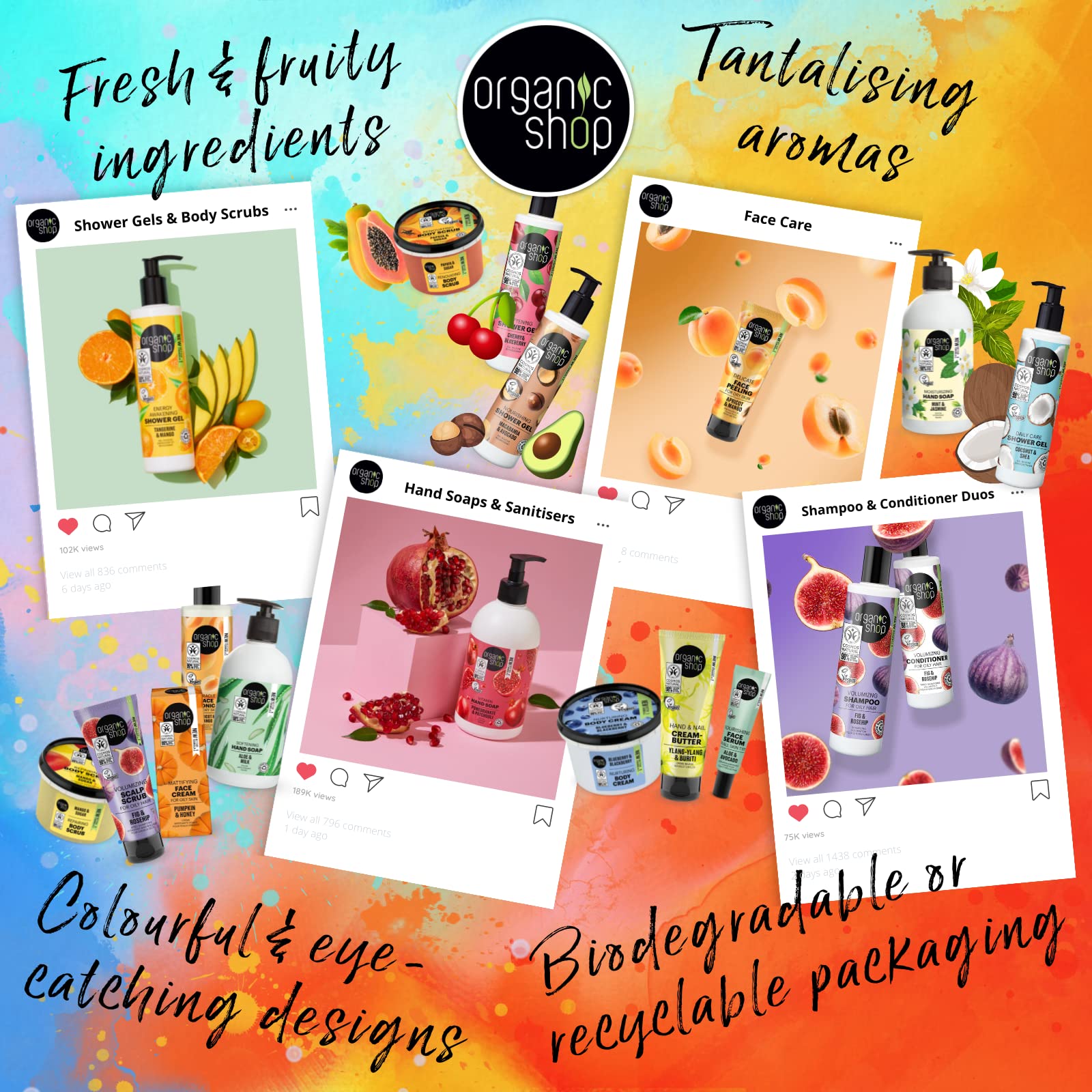 Exfoliante Corporal Orgánico Shop Papaya Azúcar