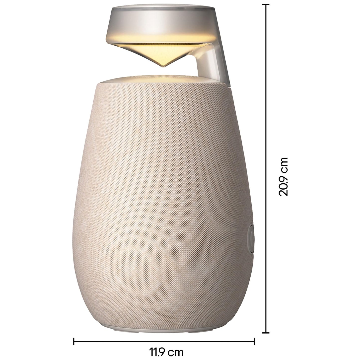 LG xboom 360 XO2TBE | Bocina Bluetooth Omnidireccional | Sonido 360° Patentado | Panel táctil | 15 hrs de Batería | IP55 Resistencia al Polvo y Lluvia Moderada | Iluminación | Color Beige