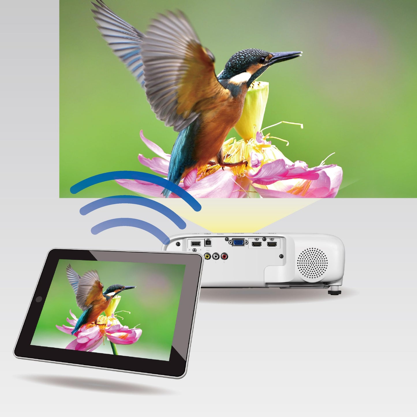 Proyector Epson Powerlite W52+ WiFi