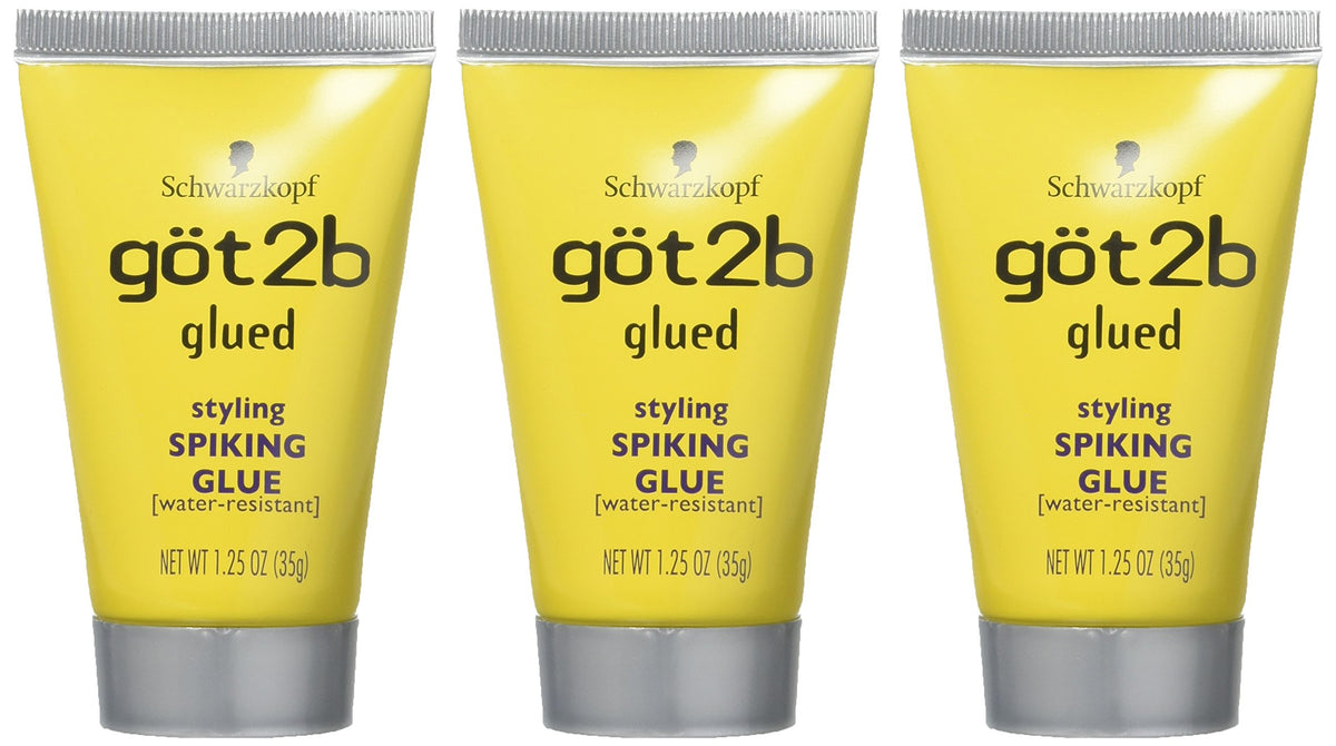 Schwarzkopf GOT2B GLUED SPIKING GLUE 1.25 oz, TRAVEL SIZE Paquete de 3
