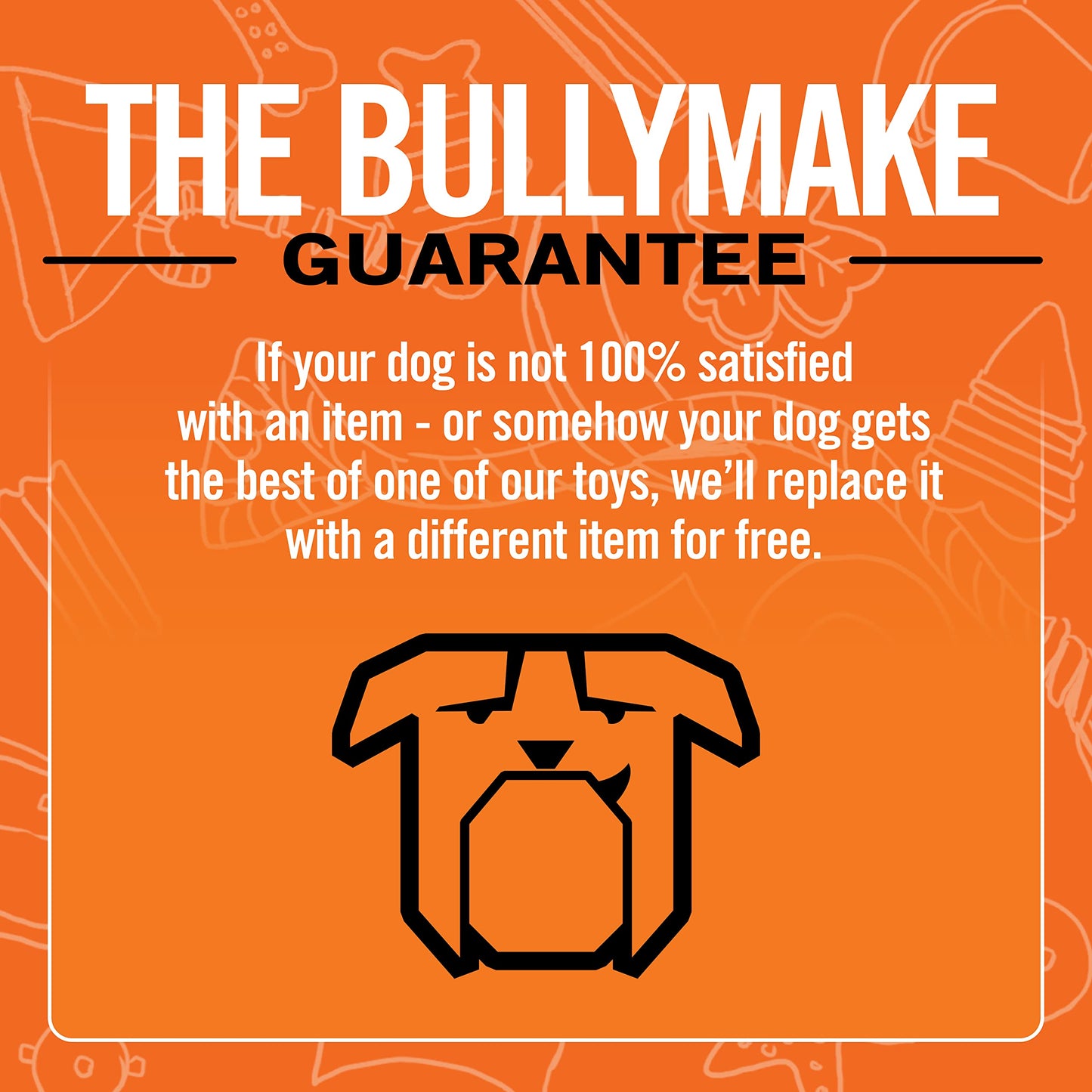 BULLYMAKE Juguete Masticable de Nailon para Perros, Juguete Duradero para Masticadores Agresivos, Fabricado en Estados Unidos